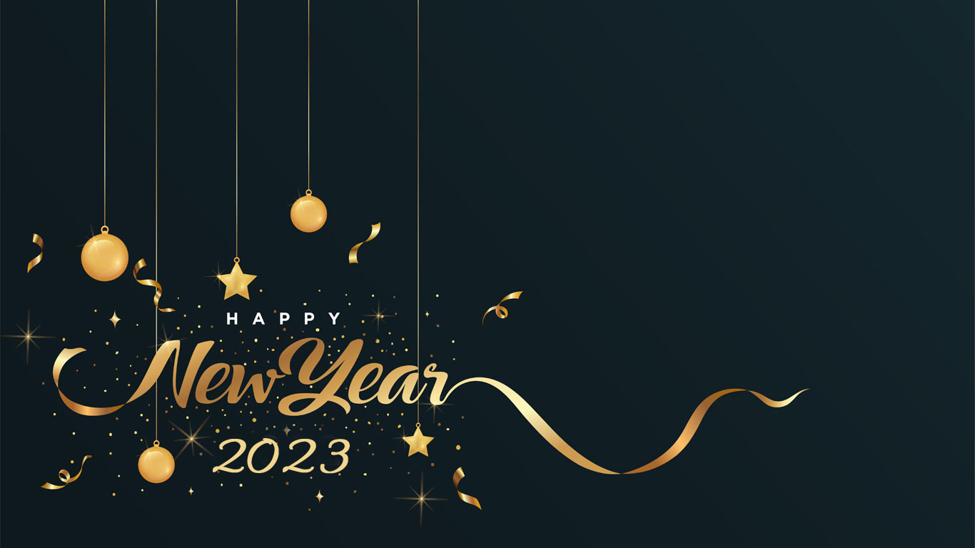 1370x770 Happy New Year 2023 Animated Wallpaper Download Free Now, Desktop