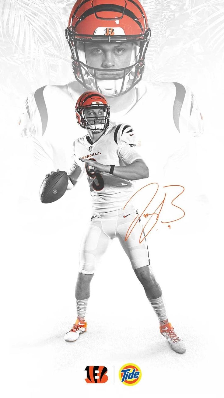 740x1310 Joe Burrow Wallpaper Discover more American Football, Bengals, Cincinnati Bengals, Football, Joe Burrow wallpap. Bengals cheerleaders, Cincinnati bengals, Bengals, Phone