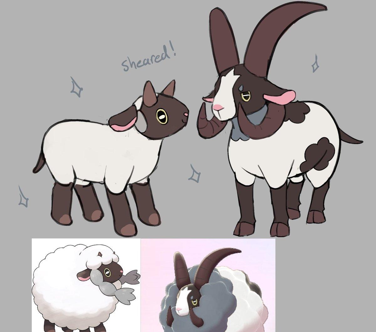 1200x1060 Sheared Wooloo and Dubwool, Desktop