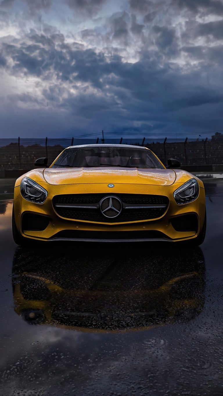 770x1370 Mercedes Benz AMG GTR Forza Horizon 4K Android Wallpaper, Phone