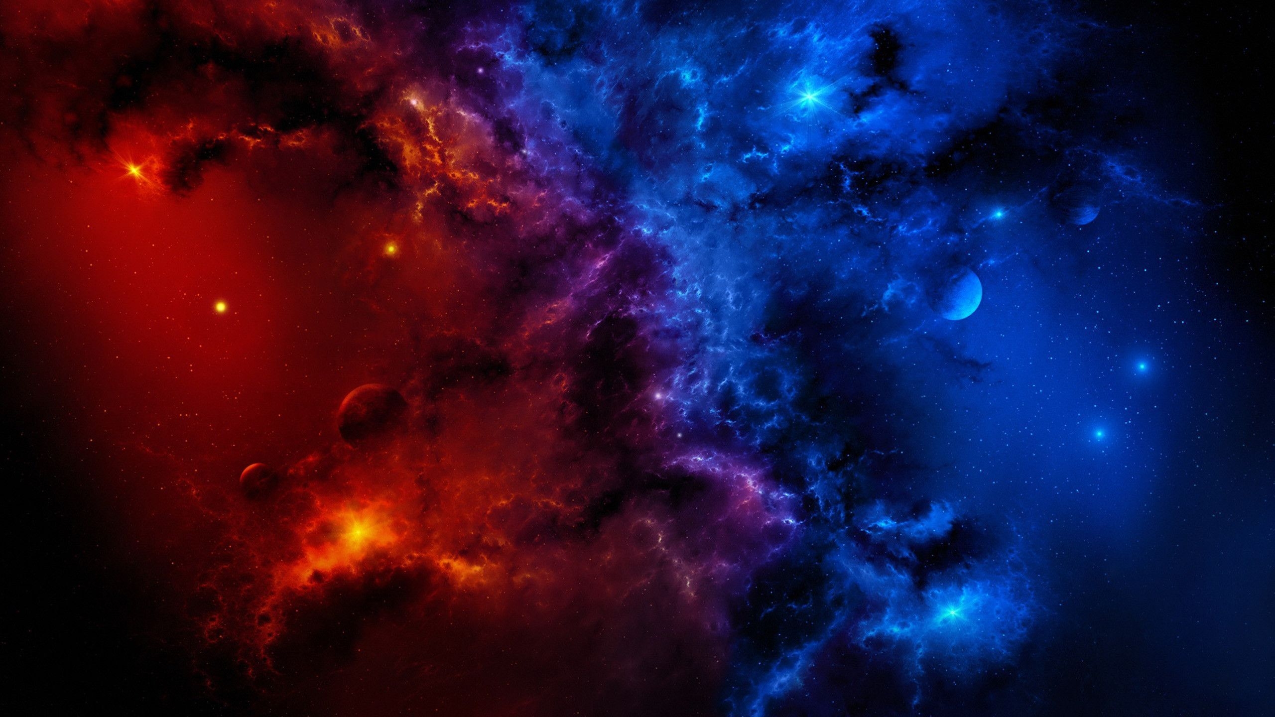 2560x1440 Red and Blue Galaxy Wallpaper Free Red and Blue Galaxy Background, Desktop