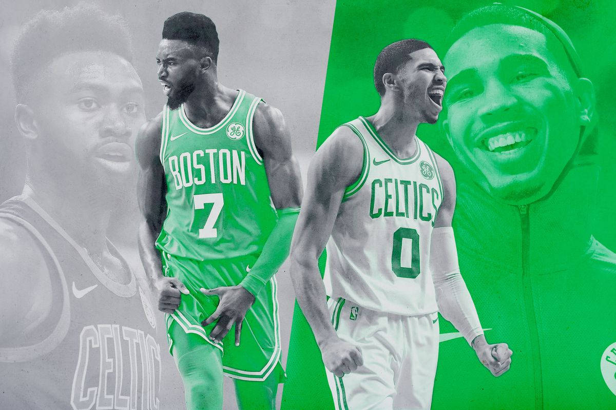 1200x800 Download Jaylen Brown With Jayson Tatum Boston Wallpaper, Desktop