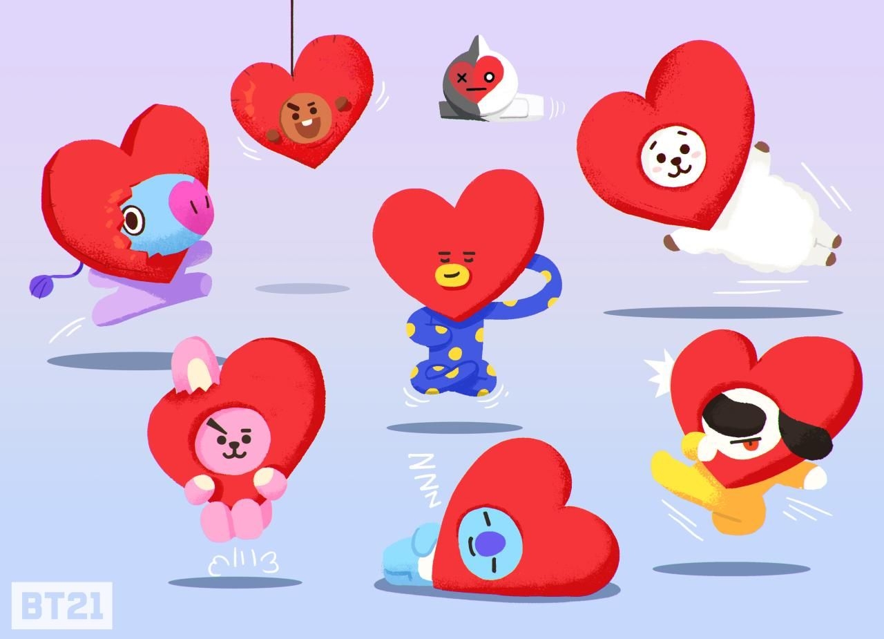 1280x930 Mini Note Paper Bt21, Desktop