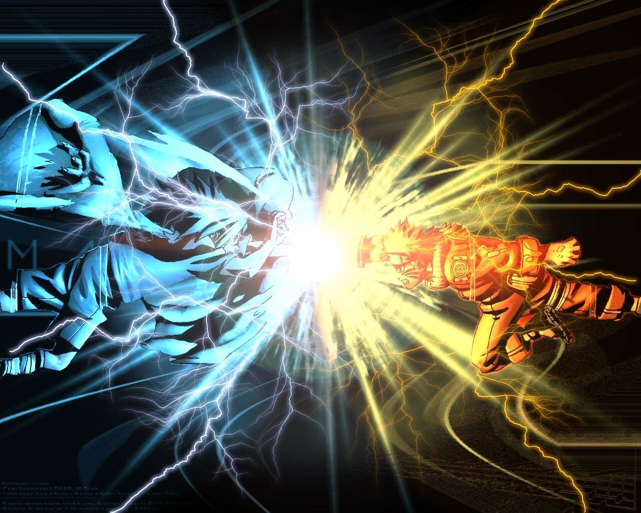 1280x1030 Naruto Wallpaper: - Chidori VS Rasengan, Desktop