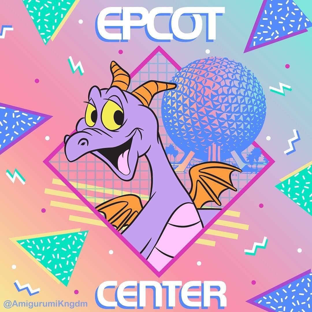 1080x1080 Jou on Instagram: “‪Figment is soooooo cool!‬”. Figment disney, Disney epcot, Disney fun, Phone