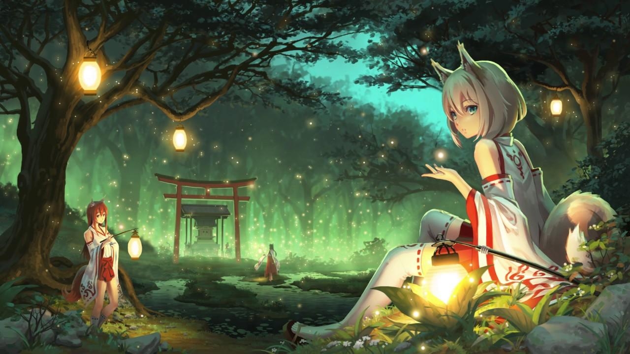 1280x720 Miko Fox (Animated), Desktop