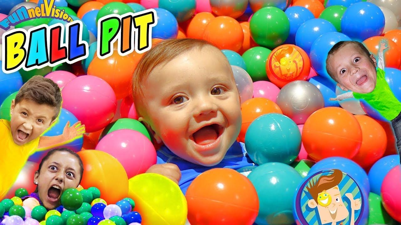 1280x720 BALL PIT IN OUR HOUSE!! Kids Get 22k! (FUNnel Vision Family) Fun, Desktop