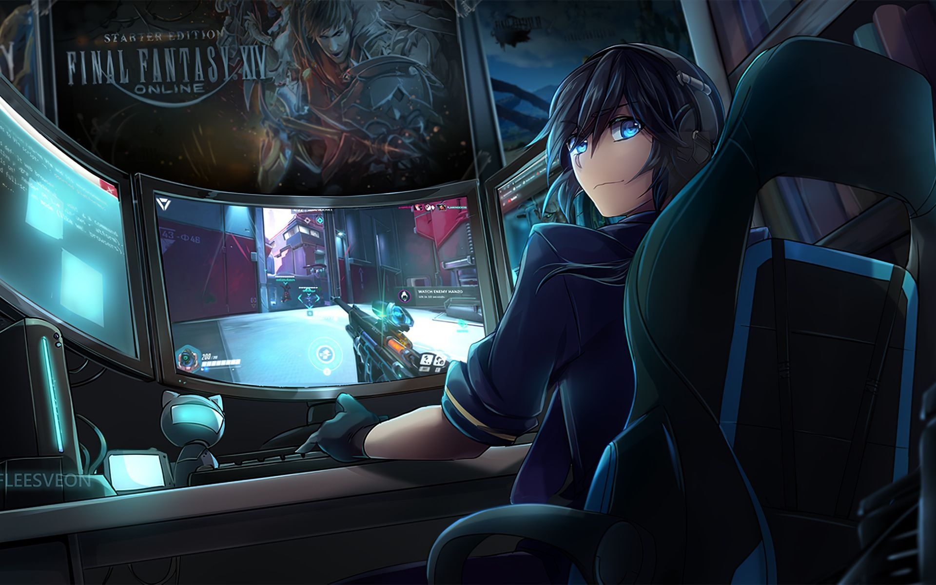 1920x1200 Anime Boy Gaming Wallpaper Free Anime Boy Gaming Background, Desktop