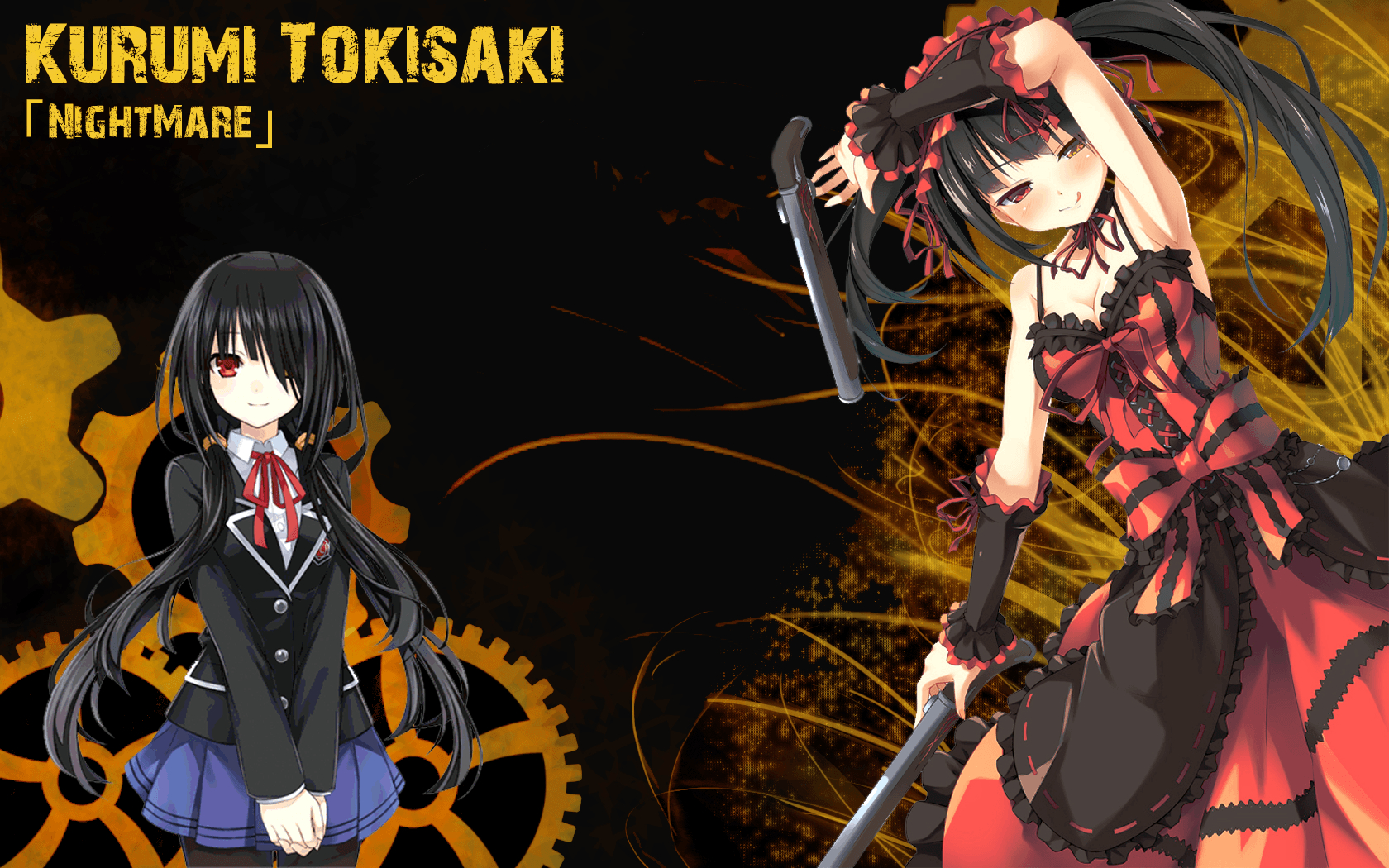 1680x1050 Kurumi Tokisaki Wallpaper By Shiino Kun, Desktop