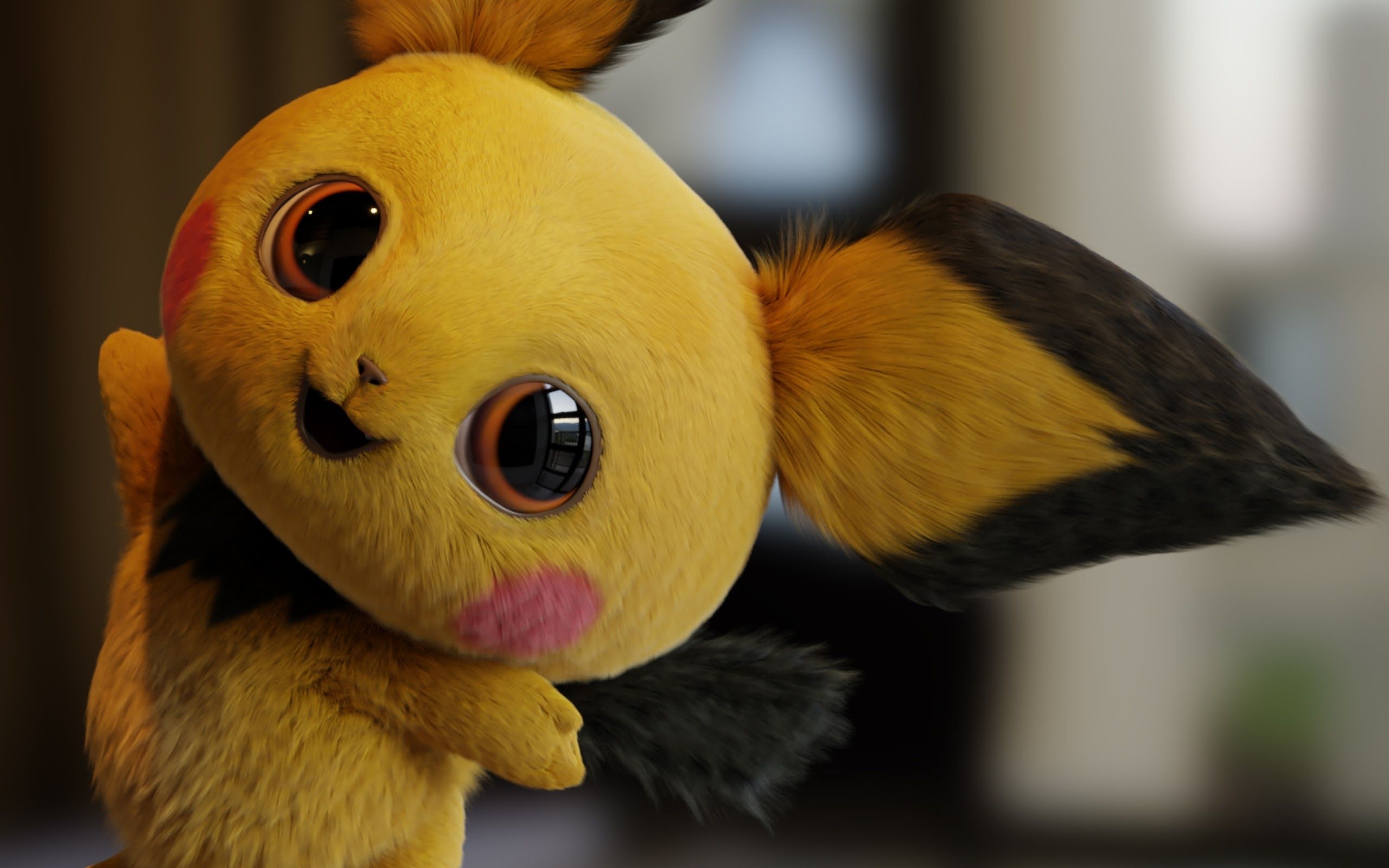 2560x1600 Pichu Pokemon: Detective Pikachu 4K Wallpaper, Desktop