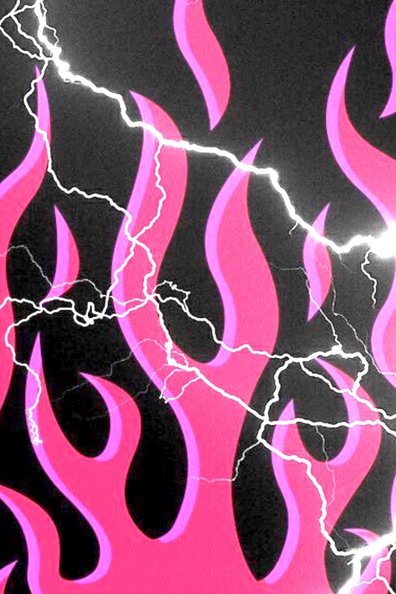 780x1160 pink flame lightning. Pretty wallpaper iphone, Aesthetic iphone wallpaper, Badass wallpaper iphone, Phone