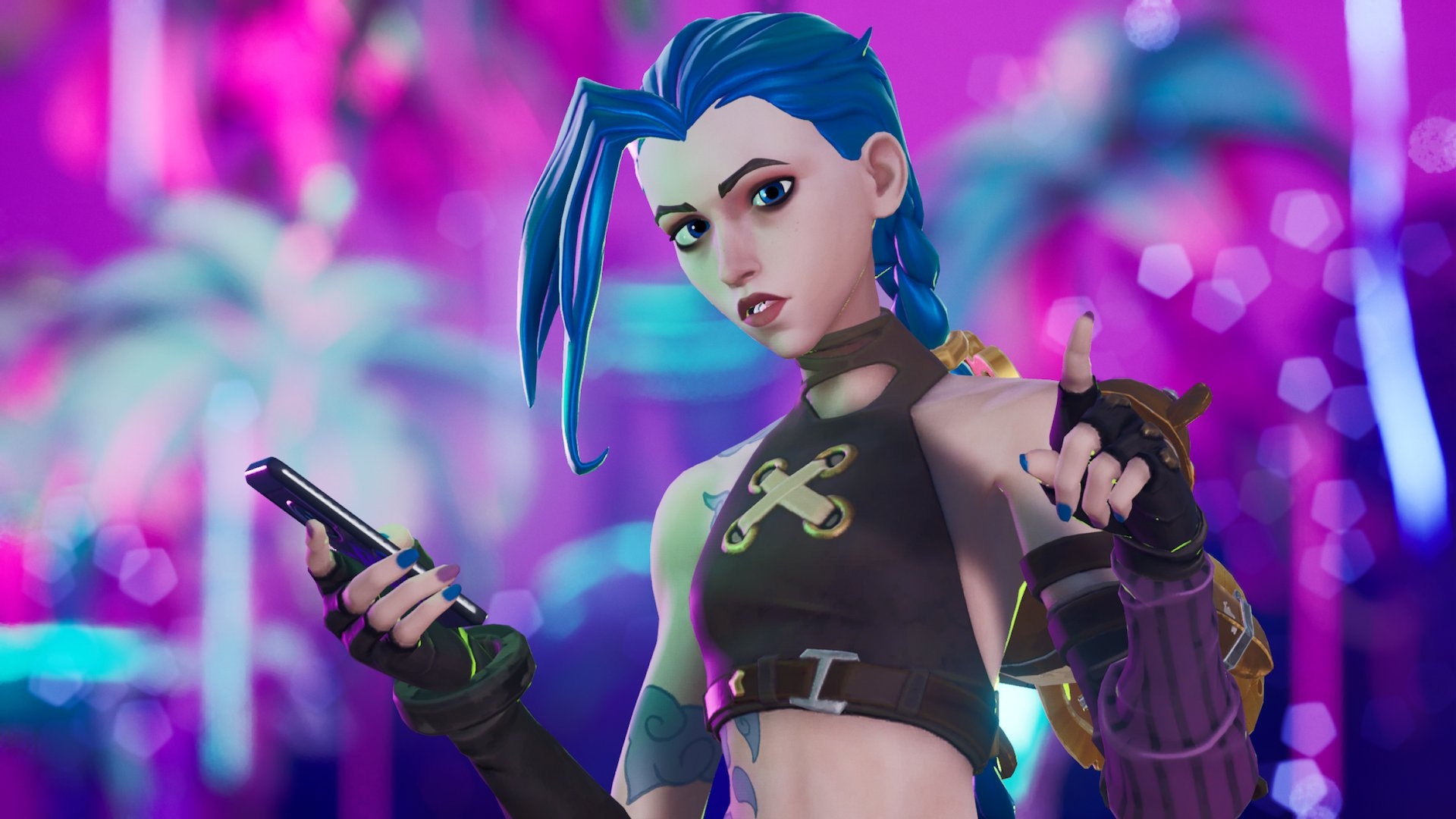 1920x1080 Arcane Jinx Fortnite wallpaper, Desktop