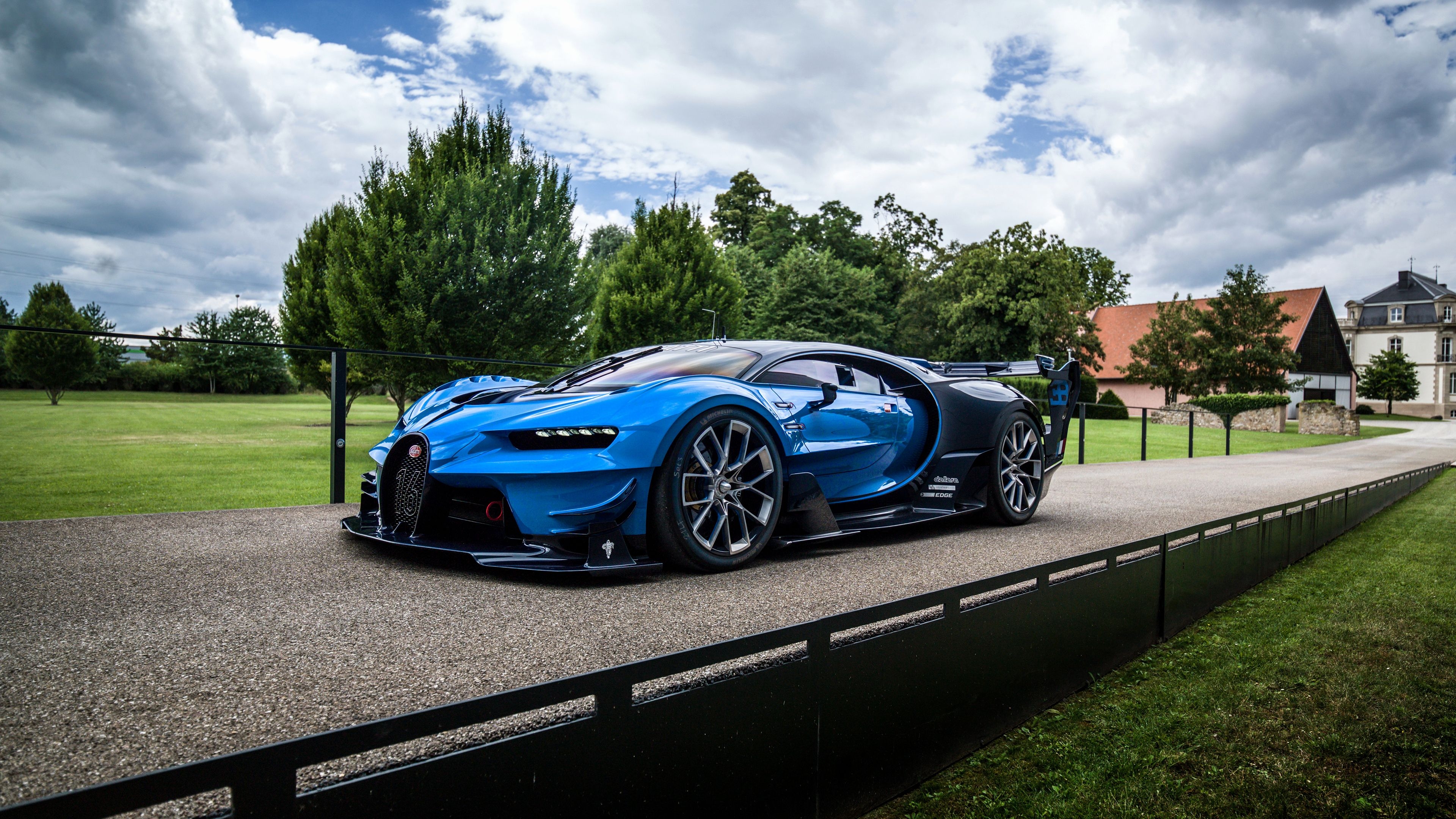 3840x2160 Bugatti Car HD Wallpaper Elegant Bugatti Chiron Vision Gran, Desktop