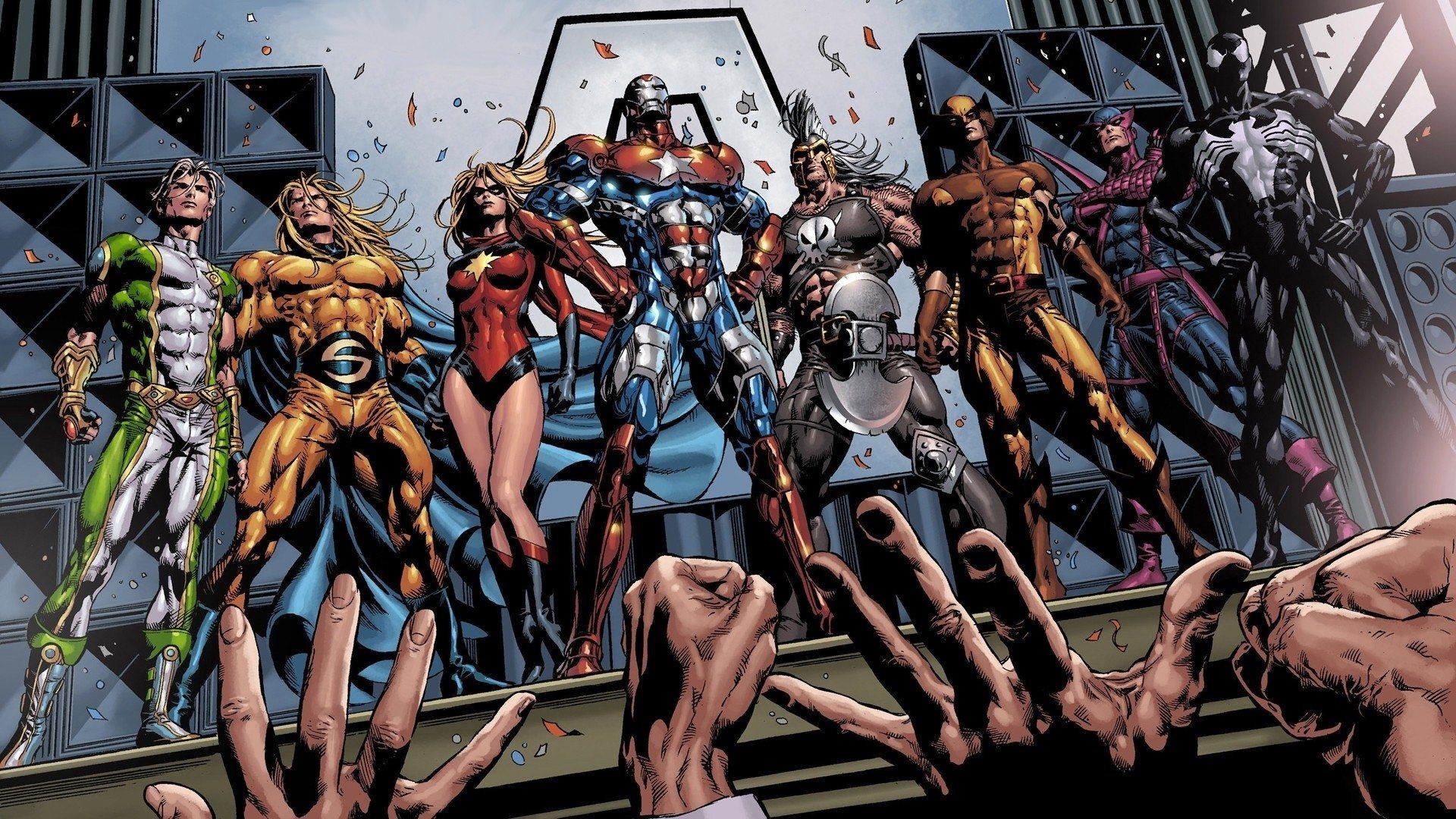 1920x1080 Dark Avengers HD Wallpaper, Desktop