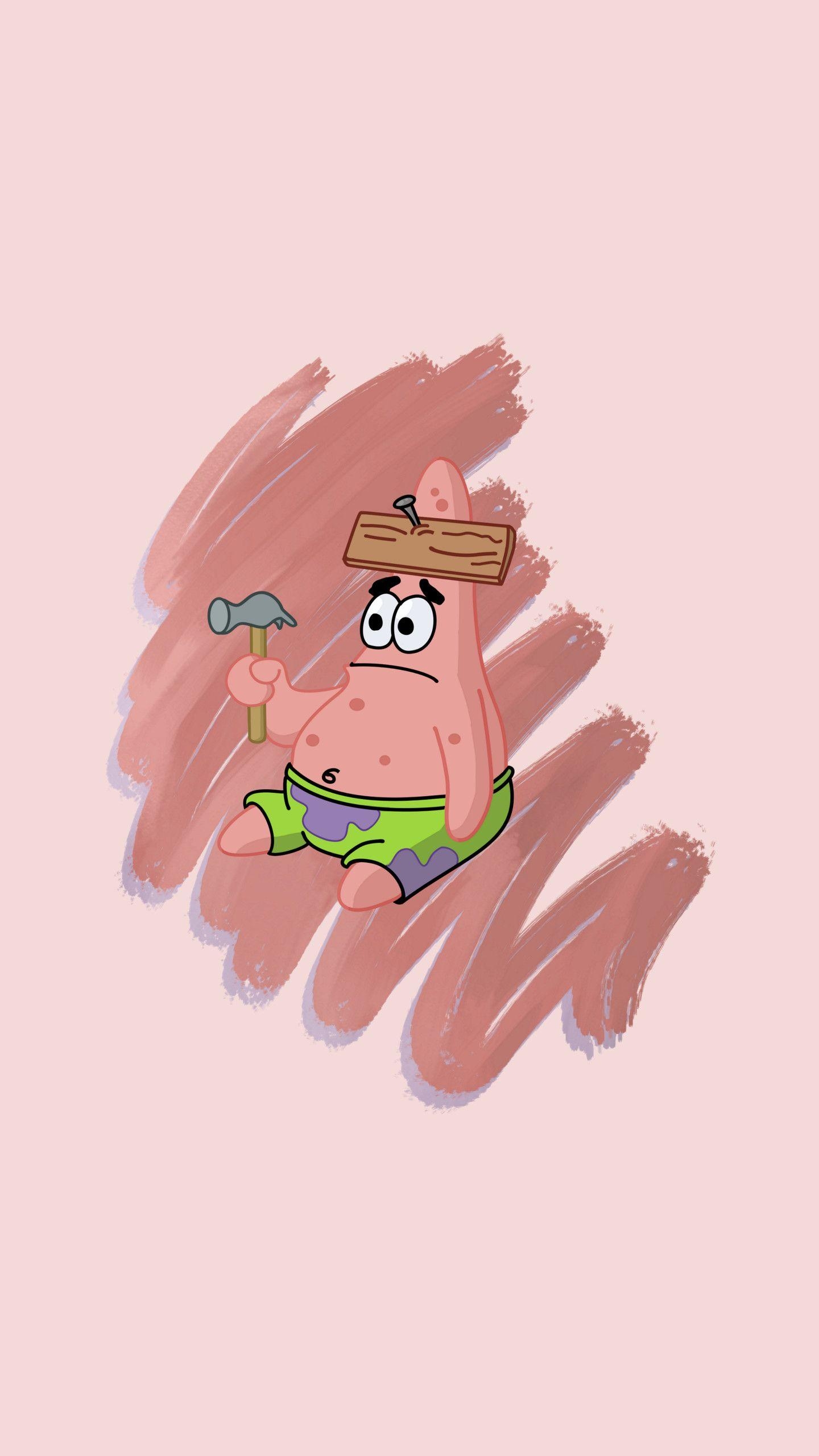 1440x2560 Patrick Star Illustration, Deye.. Cute shit in 2019, Phone