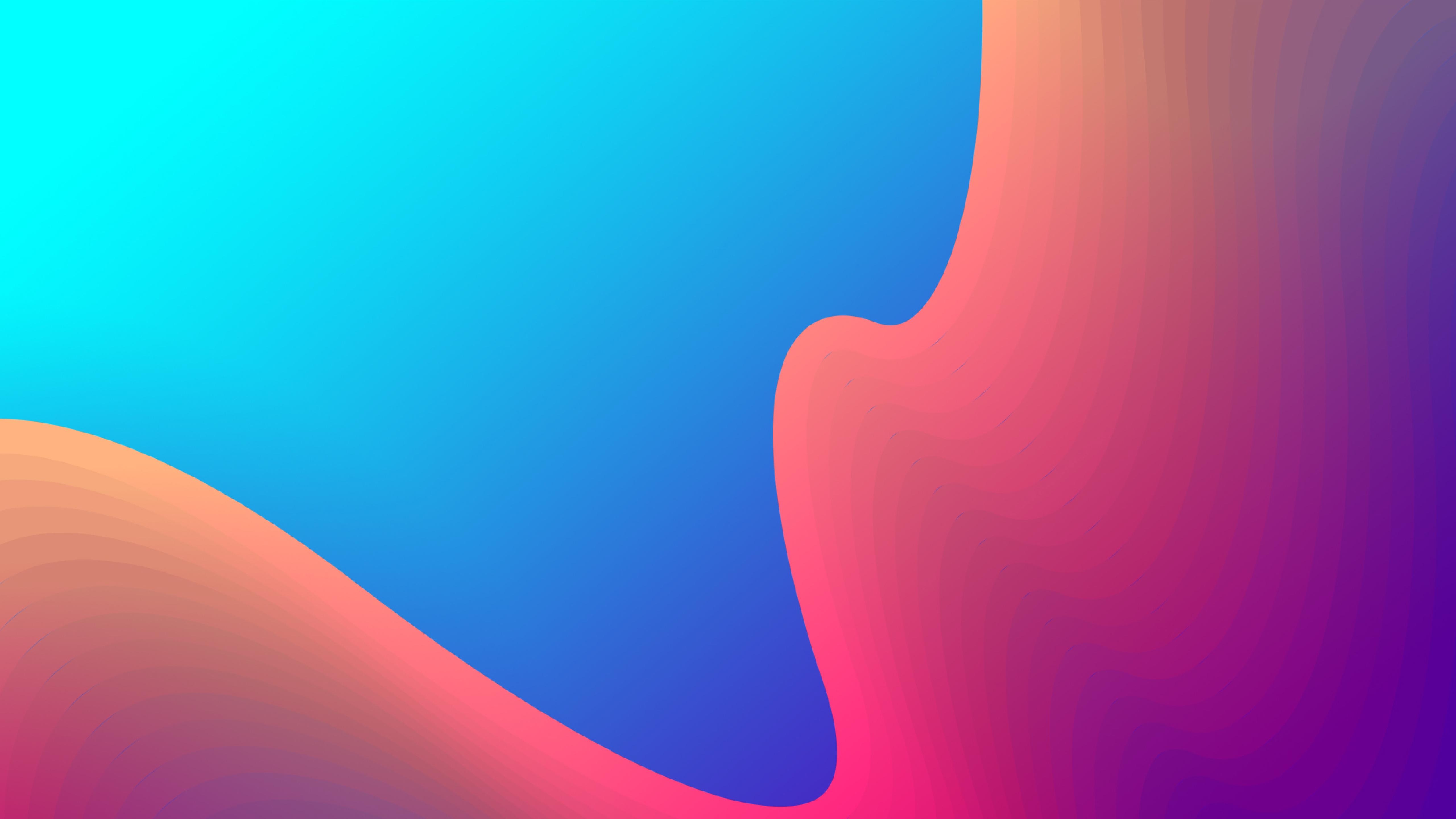 5120x2880 Orange Blue Gradient Mix 5K Wallpaper, HD Abstract 4K, Desktop