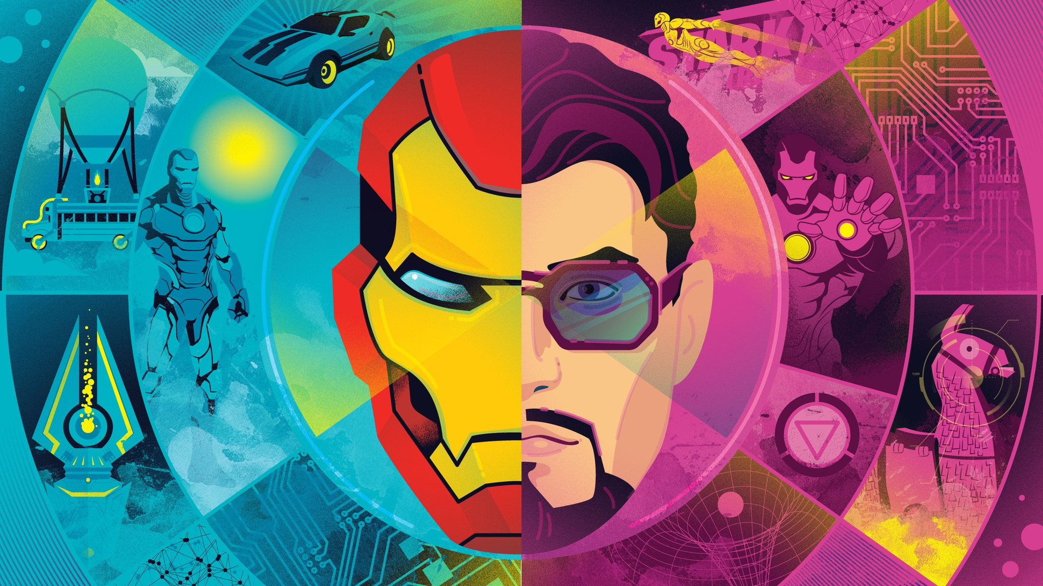 2050x1160 Tony Stark Fortnite wallpaper, Desktop