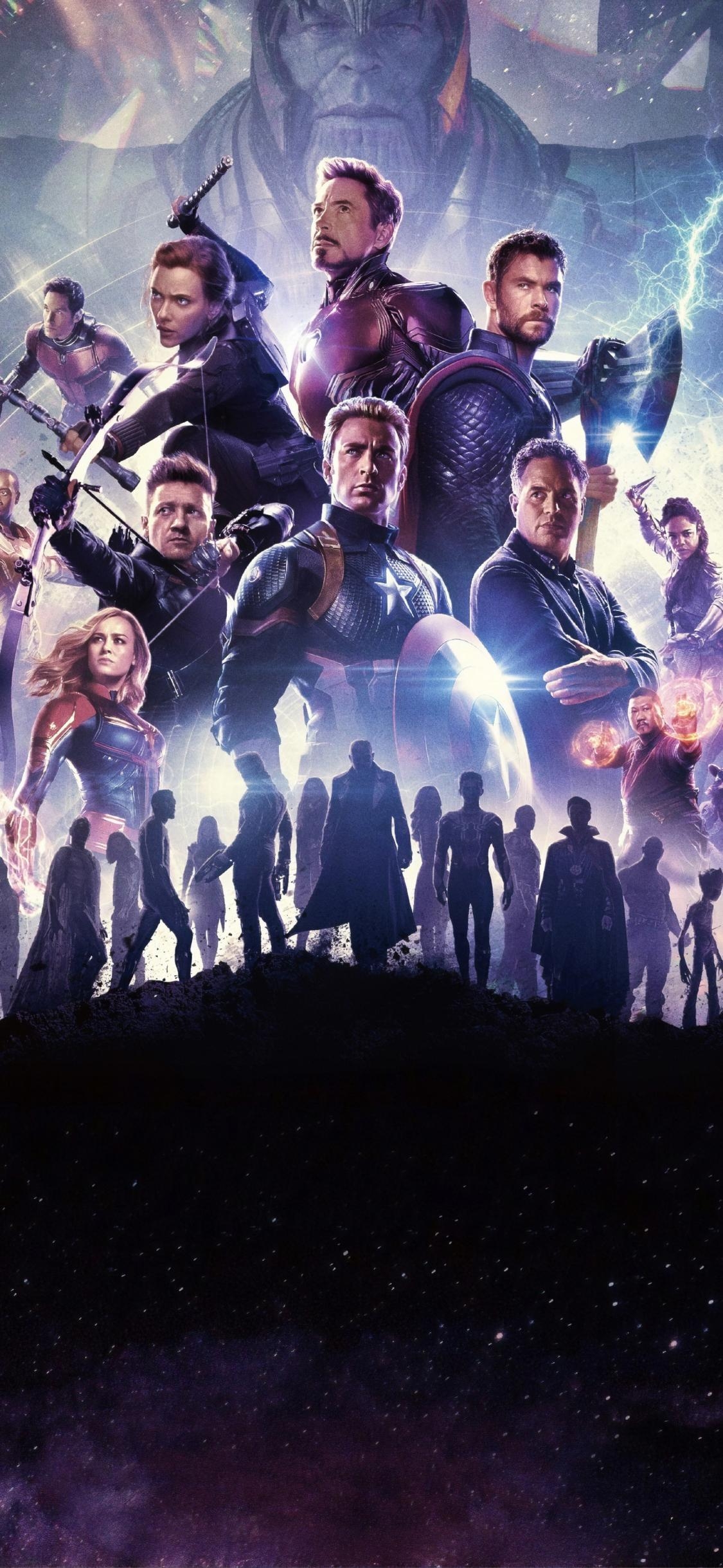 1130x2440 Avengers Endgame International Poster iPhone XS, Phone