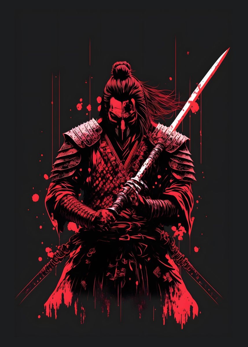 860x1200 Samurai Warrior' Poster, Phone