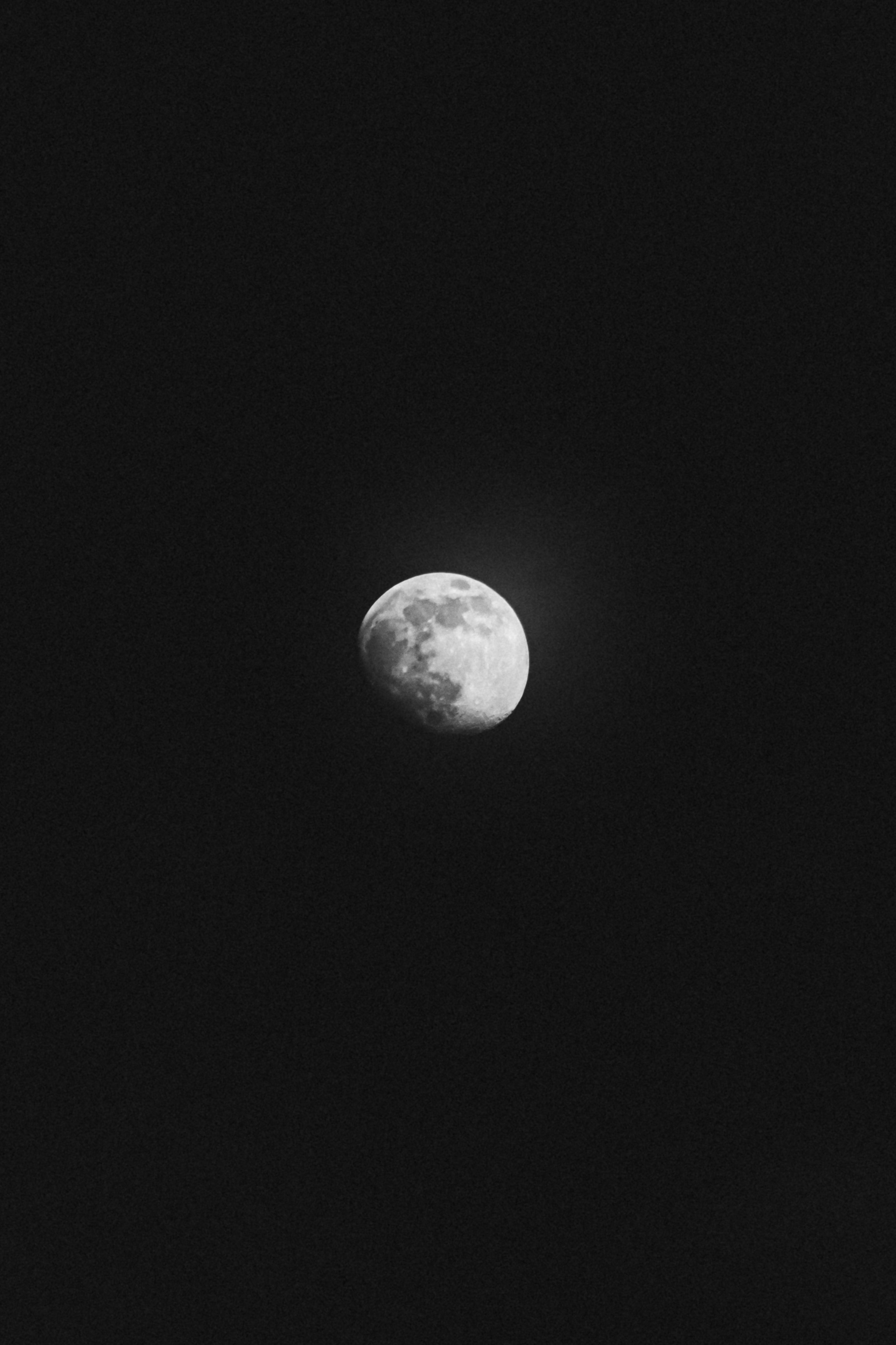 2310x3460 Waxing Gibbous Moon on a Dark Sky · Free, Phone