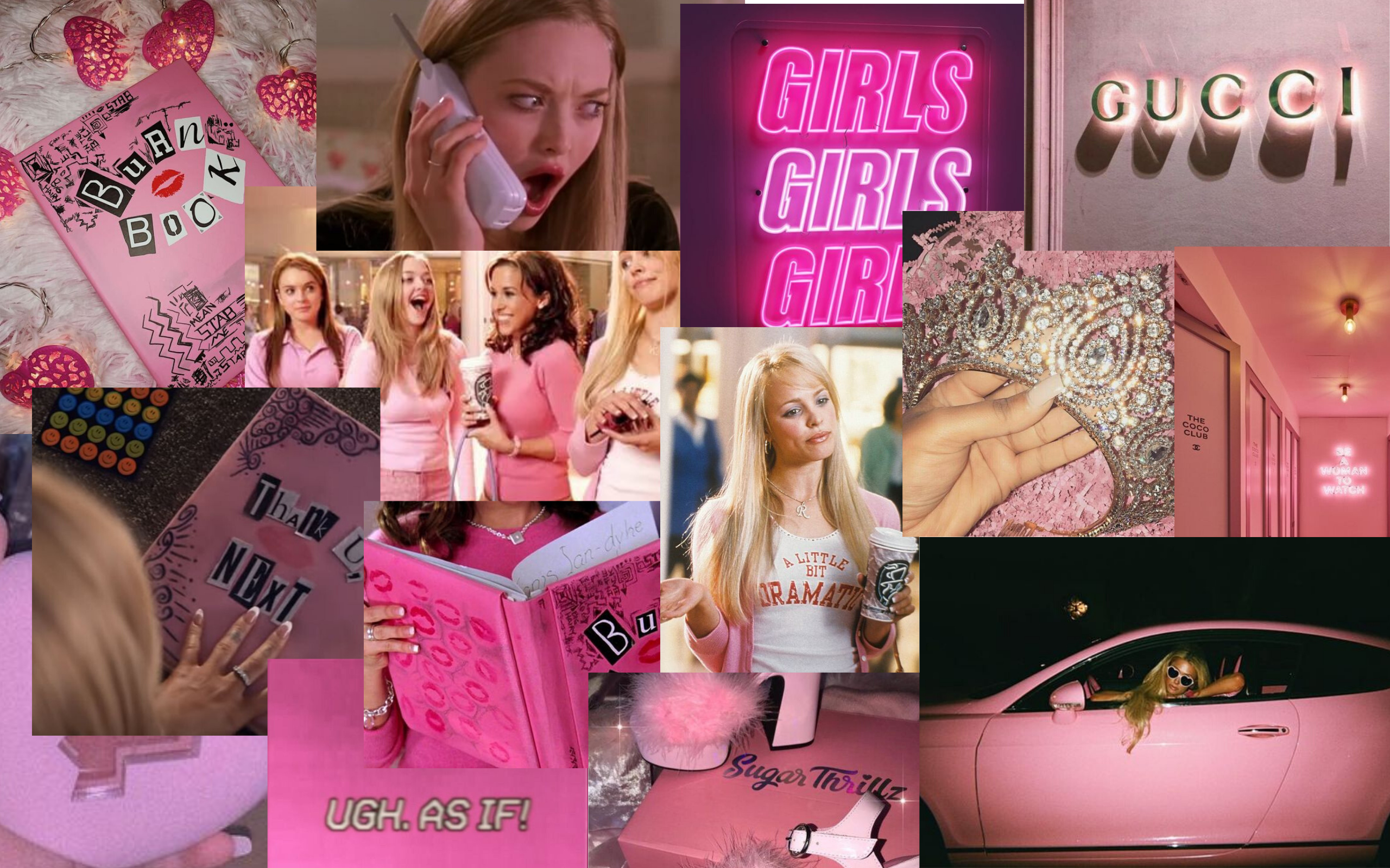 2560x1600 mean girls aesthetic collage. Macbook wallpaper, Cute laptop wallpaper, Desktop wallpaper macbook, Desktop