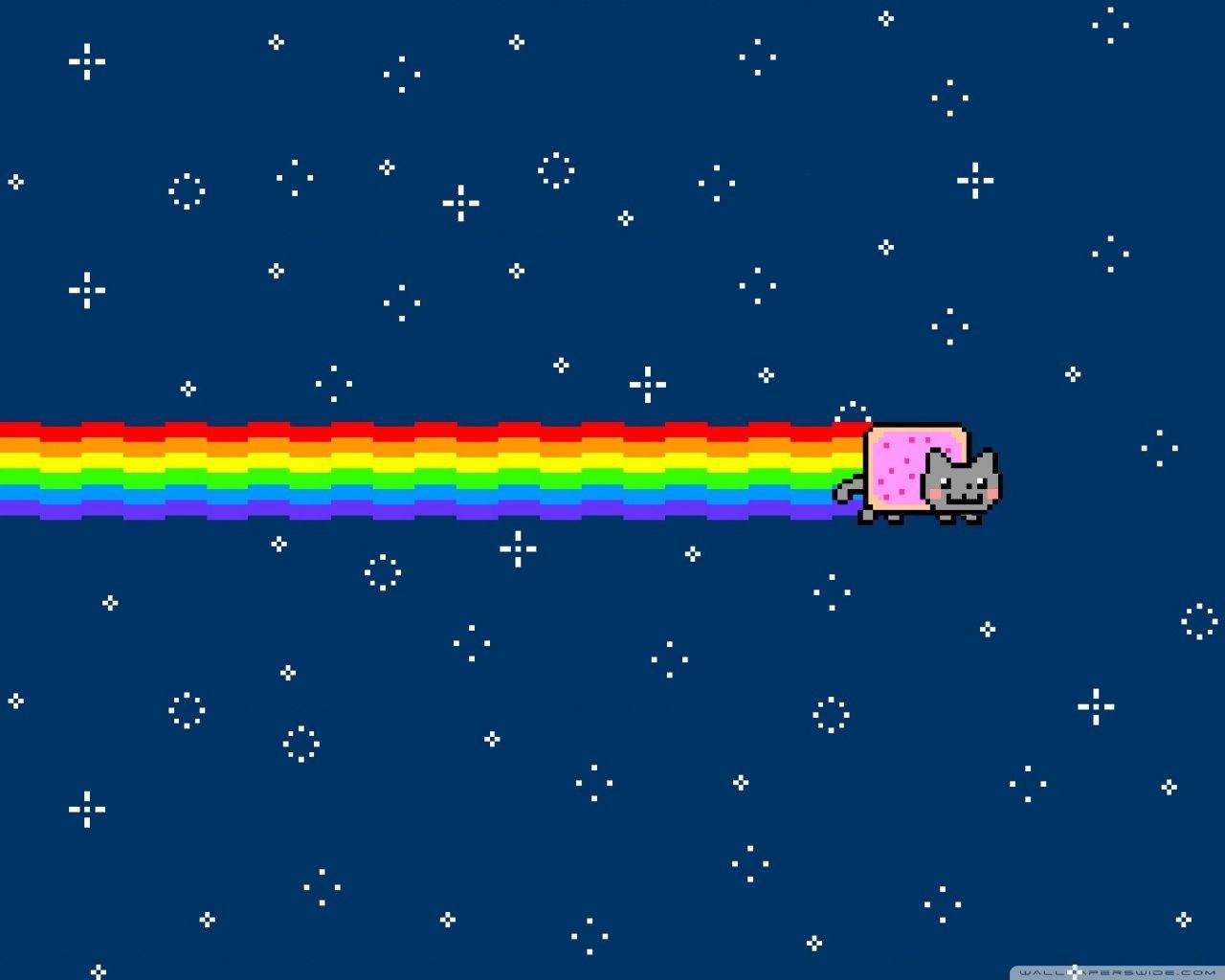 1280x1030 Nyan Cat HD desktop wallpaper, Widescreen, High Definition, Desktop