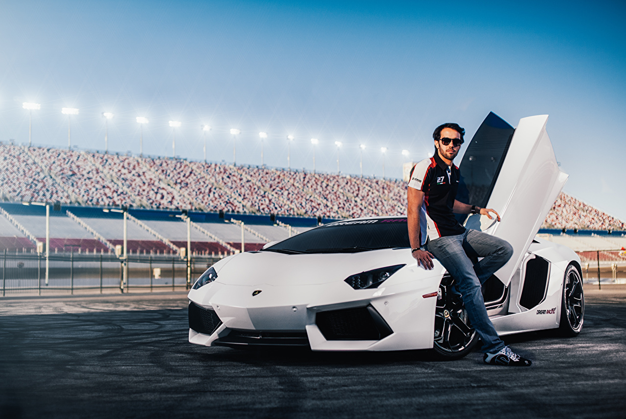 1280x860 Wallpaper Lamborghini Men Opened door Charles Siritho Fernando, Desktop