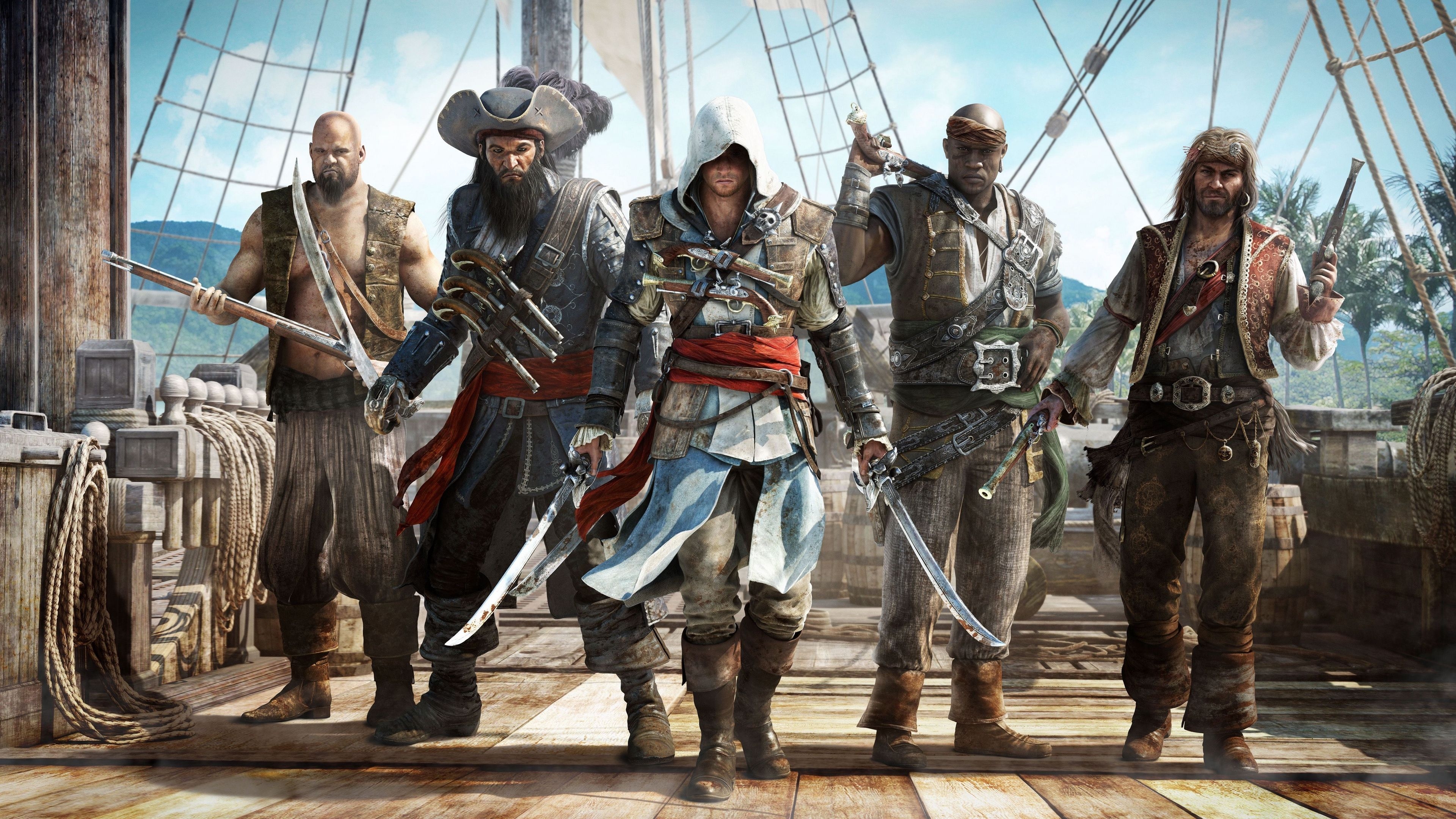 3840x2160 Wallpaper 4k assassins creed, black flag, pirates 4k assassins creed, black flag, Pirates, Desktop