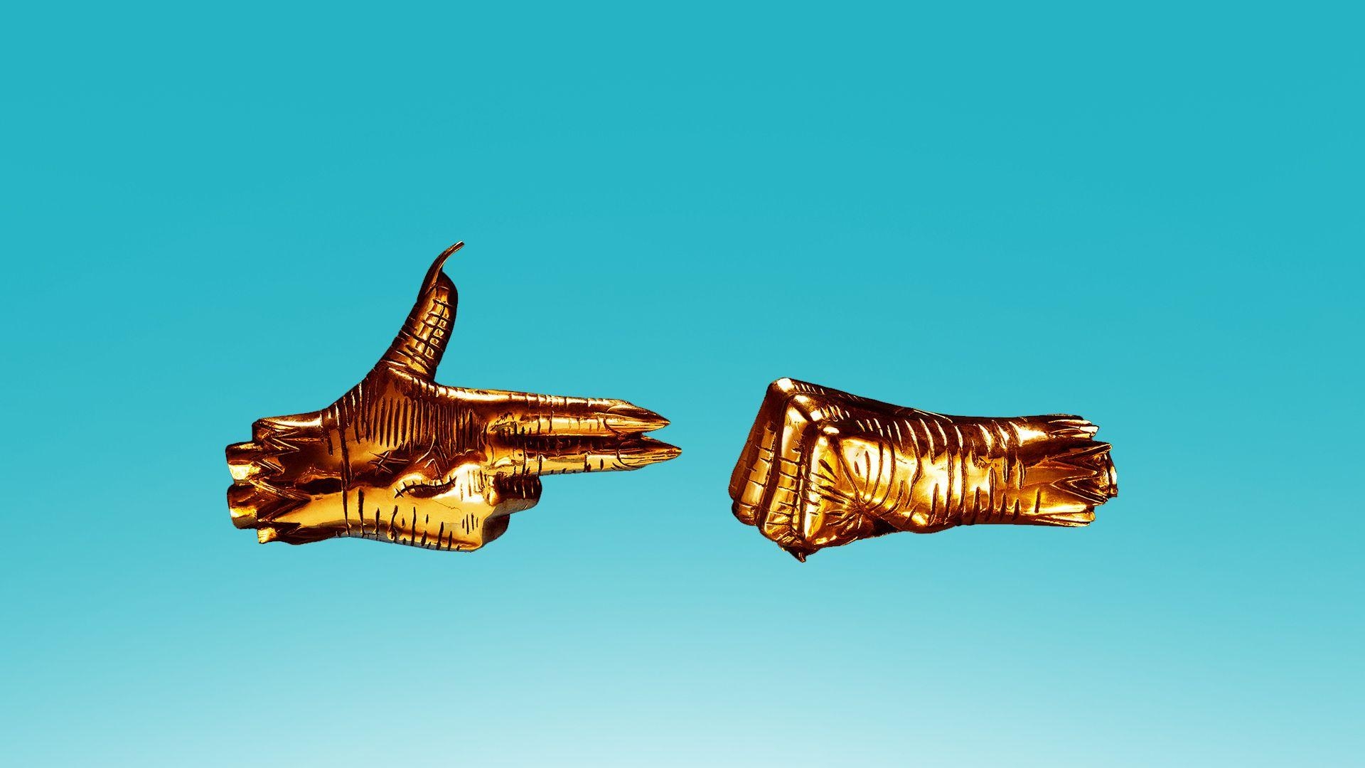 1920x1080 I made some Run The Jewels wallpaper in various colors, Desktop