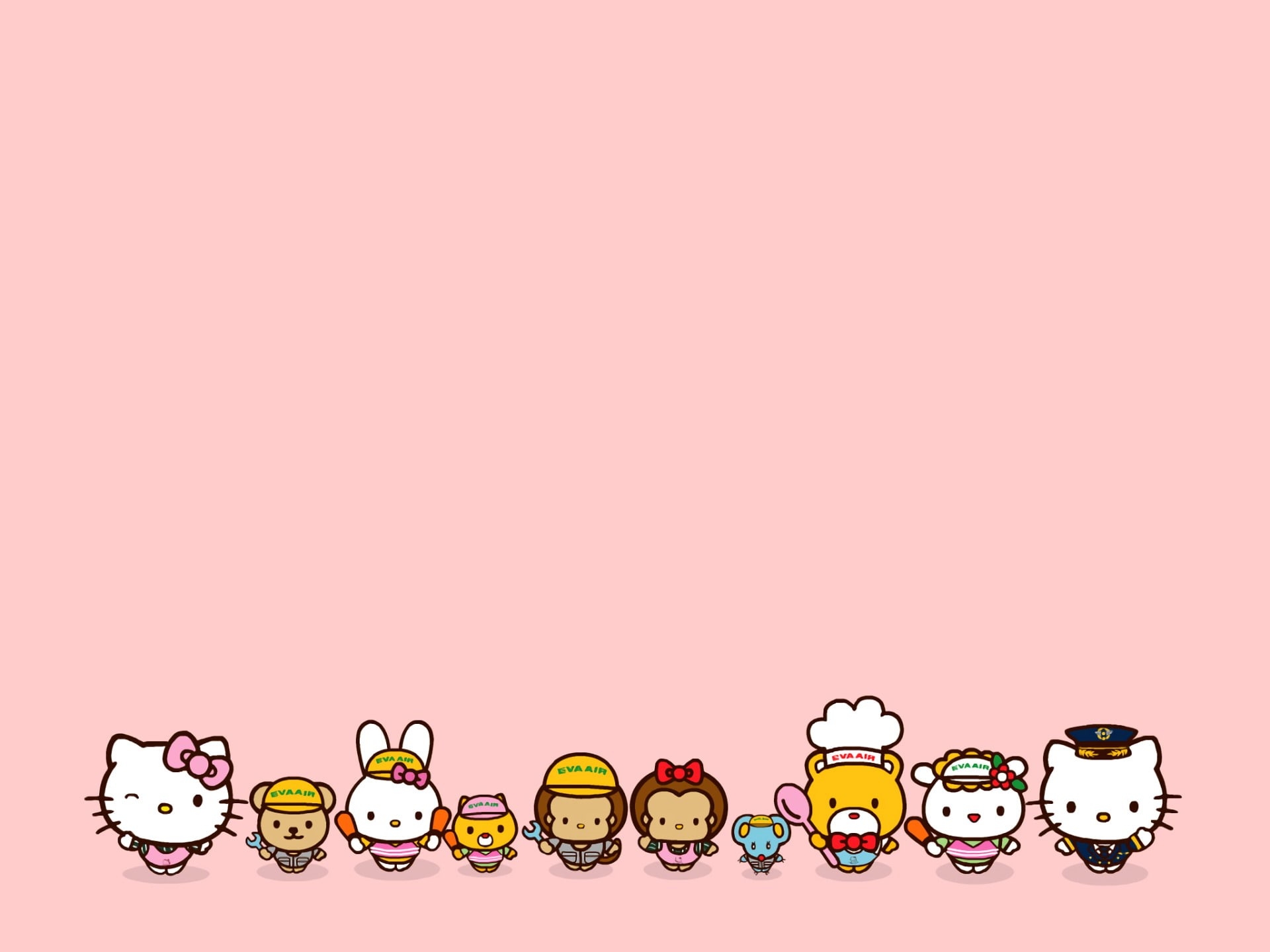 1920x1440 Wallpaper / child, colored background, copy space, art, happiness, Hello Kitty, symbol, computer Graphic, people, 1080P, choice, cheerful, emotion, variation, vector free download, Desktop