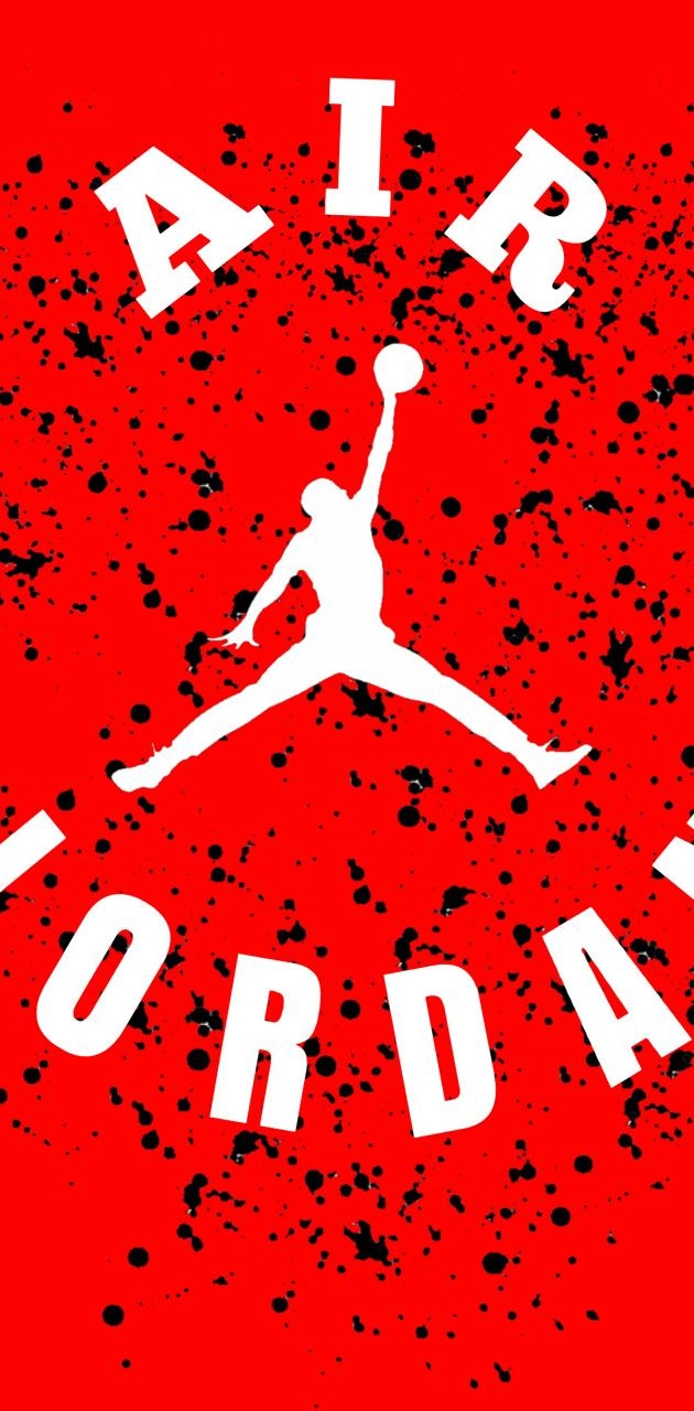 630x1280 Red Air Jordan wallpaper, Phone