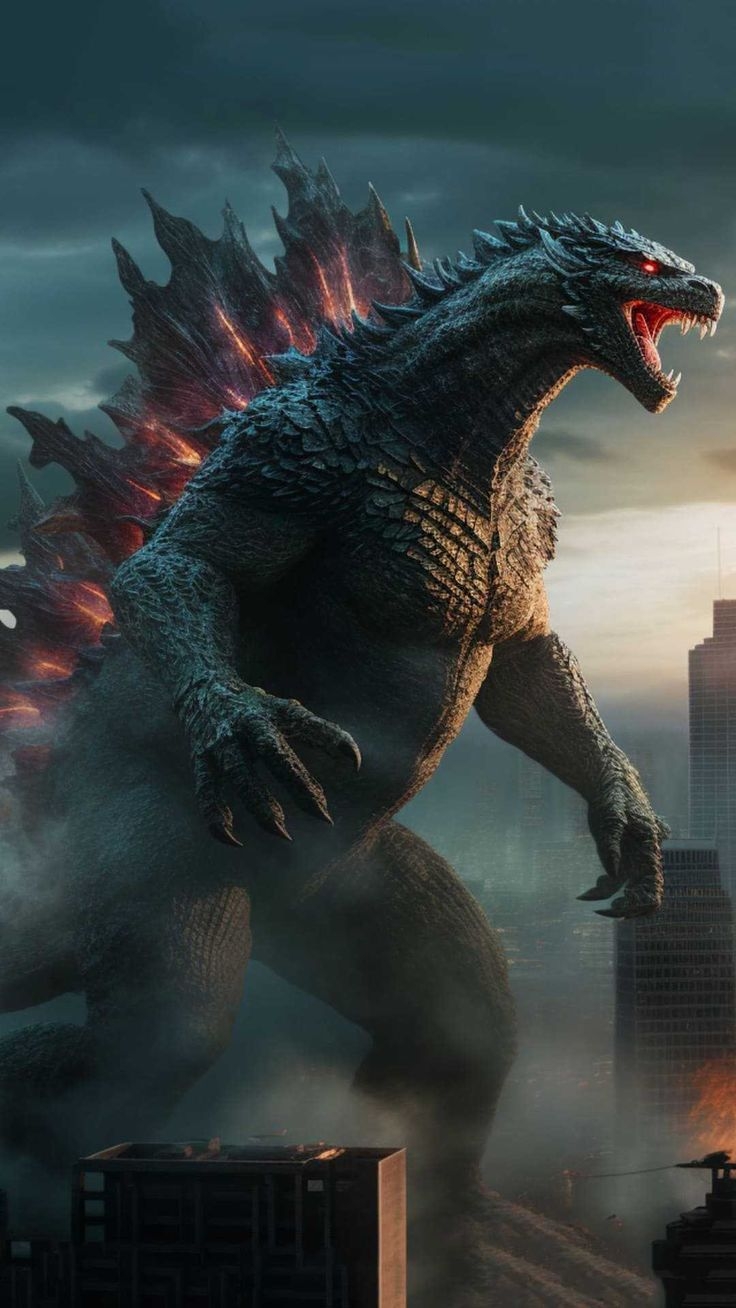 740x1310 Godzilla, Kaiju monsters, Ark survival, Phone