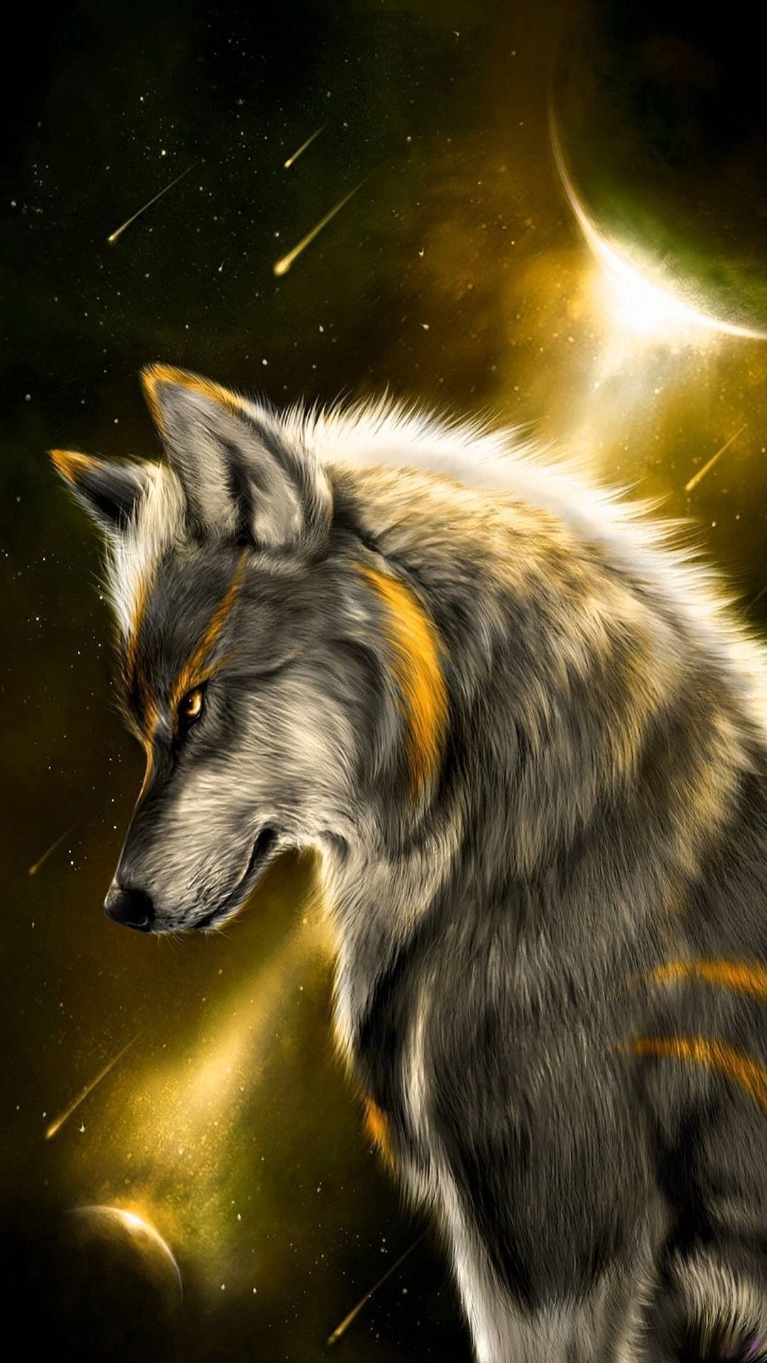 1080x1920 Beautiful Wolf Wallpaper, Phone