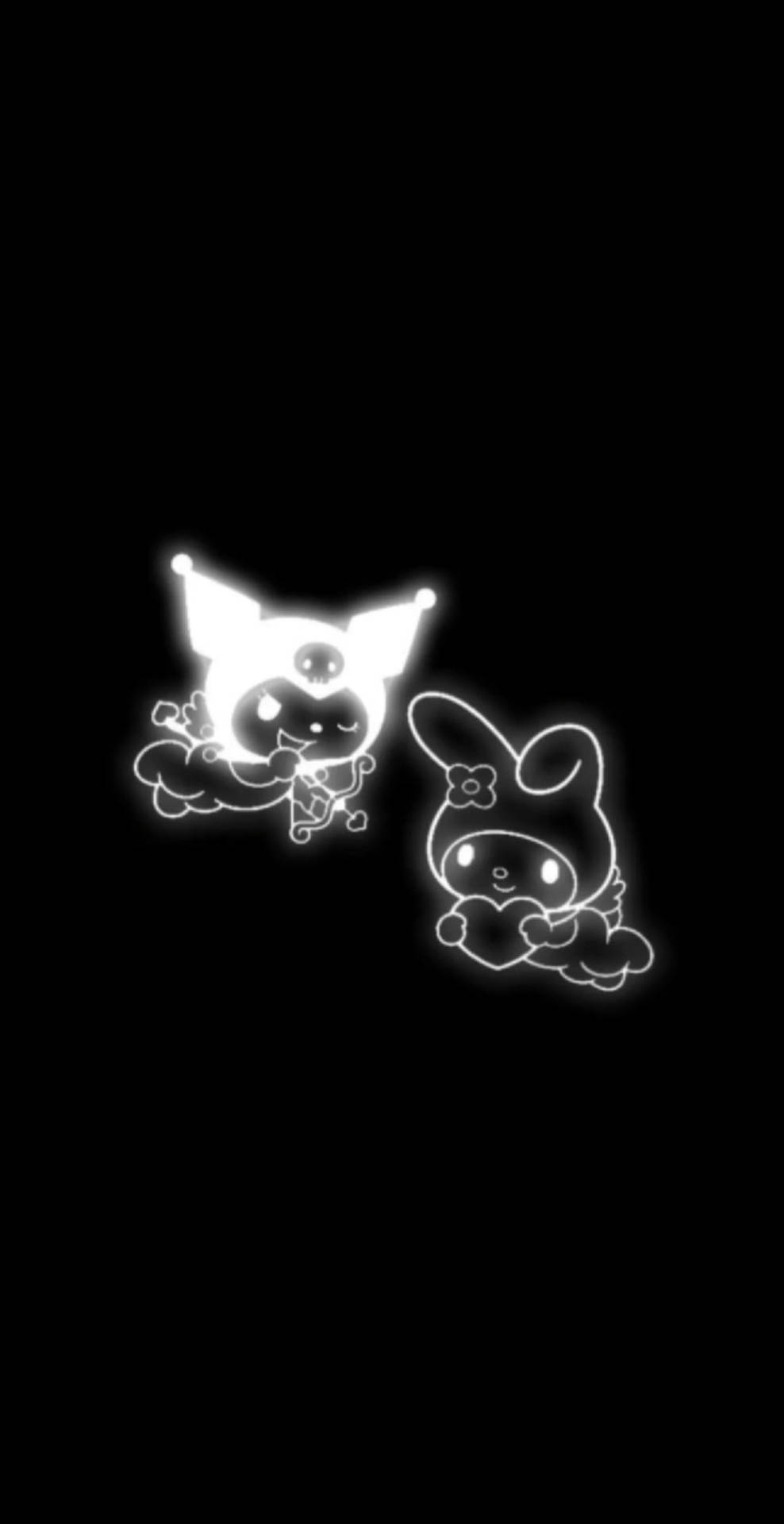 990x1920 Black And White Kuromi Wallpaper, Phone