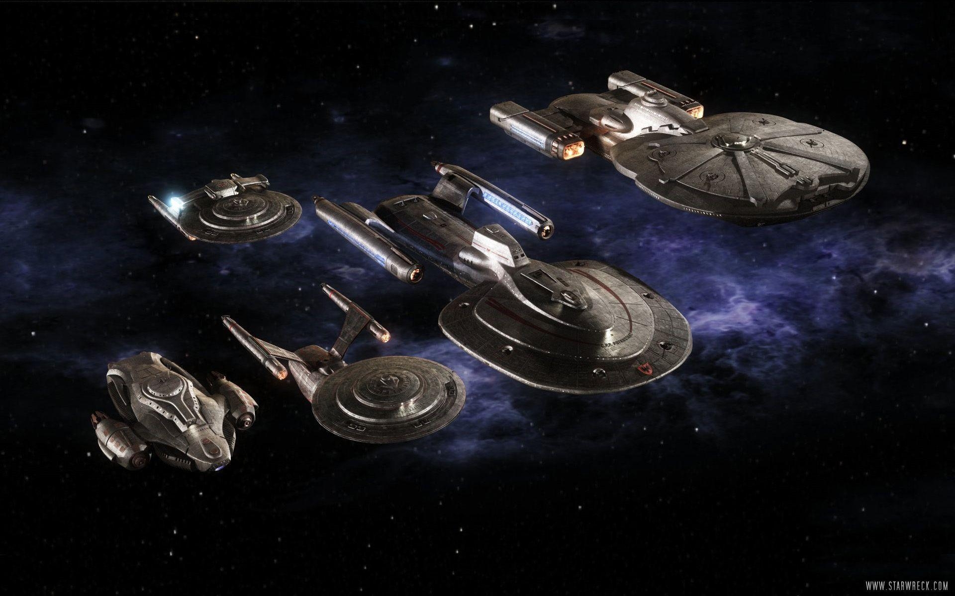 1920x1200 Star Trek Ships Line Wallpaper, Desktop