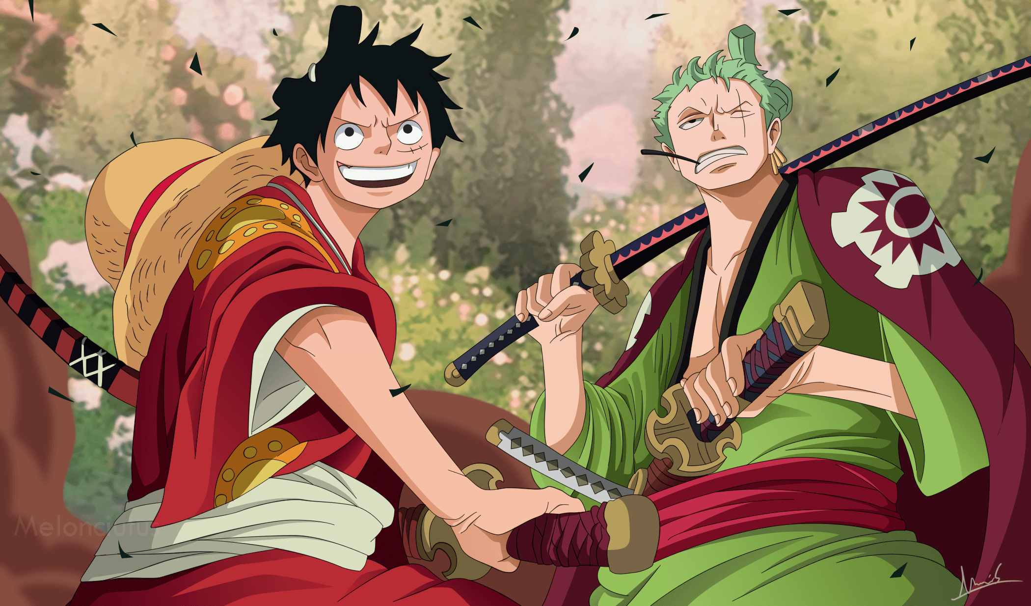 2100x1240 Luffy Zoro Wallpaper Free Luffy Zoro Background, Desktop