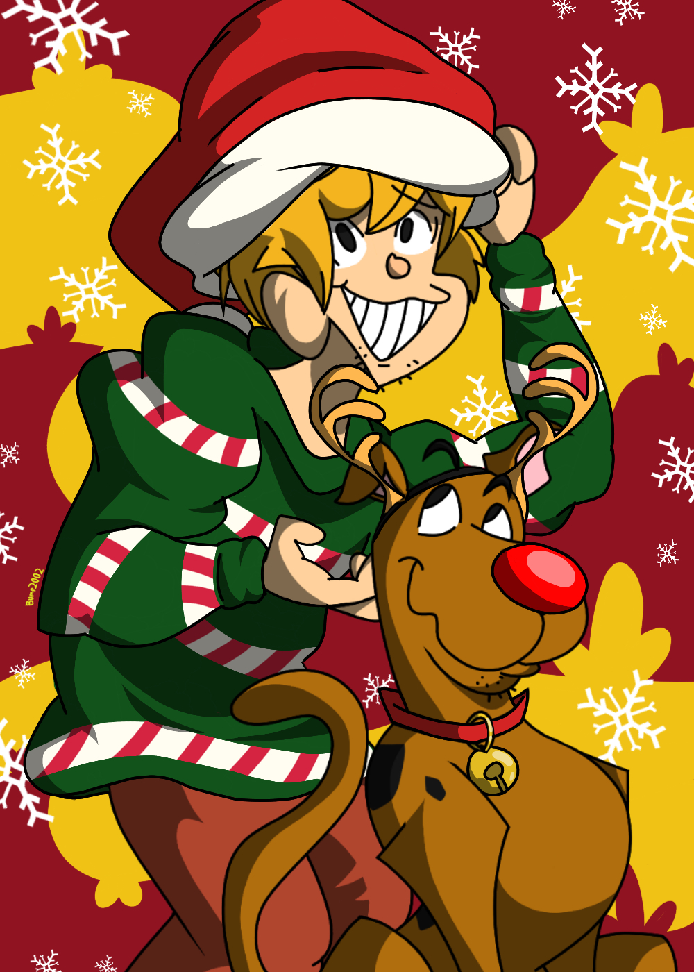 1000x1400 Christmas Scooby Doo And Shaggy, Phone