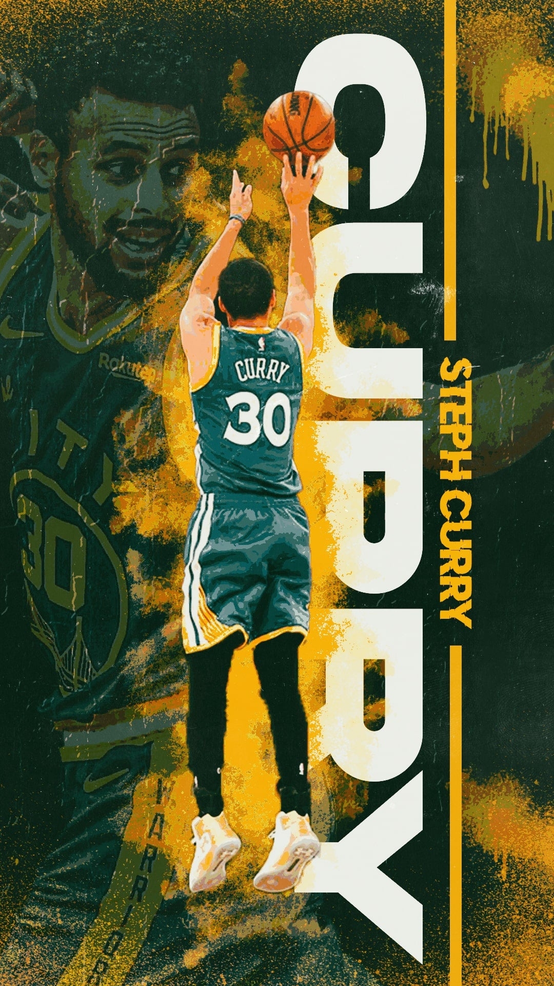 1080x1920 Steph Curry- Mobile Wallpaper made in Photohop, Phone