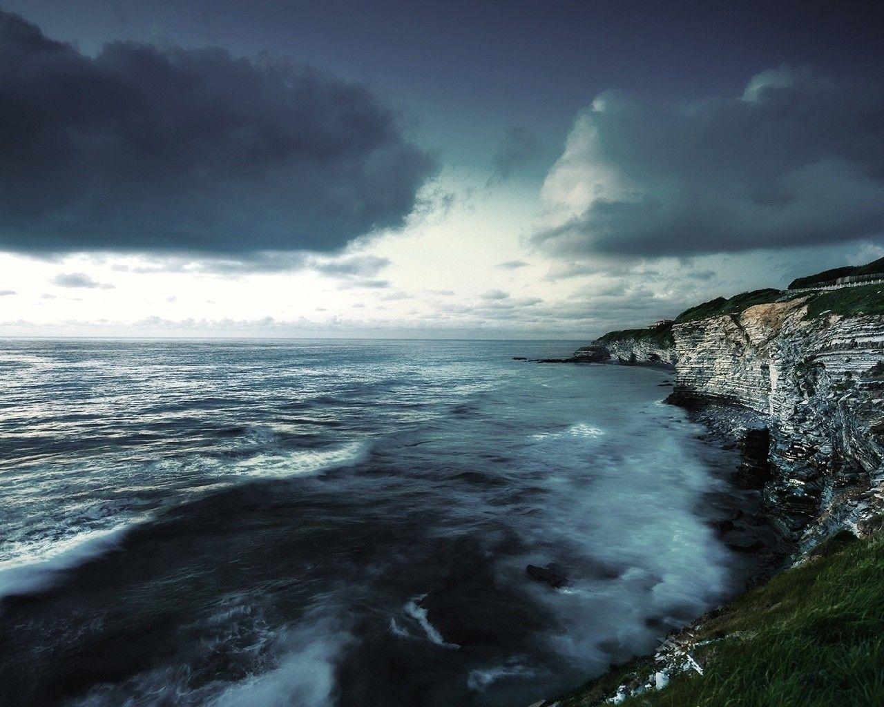 1280x1030 Ocean Cliff Wallpaper. Sea Cliffs in 2019, Desktop