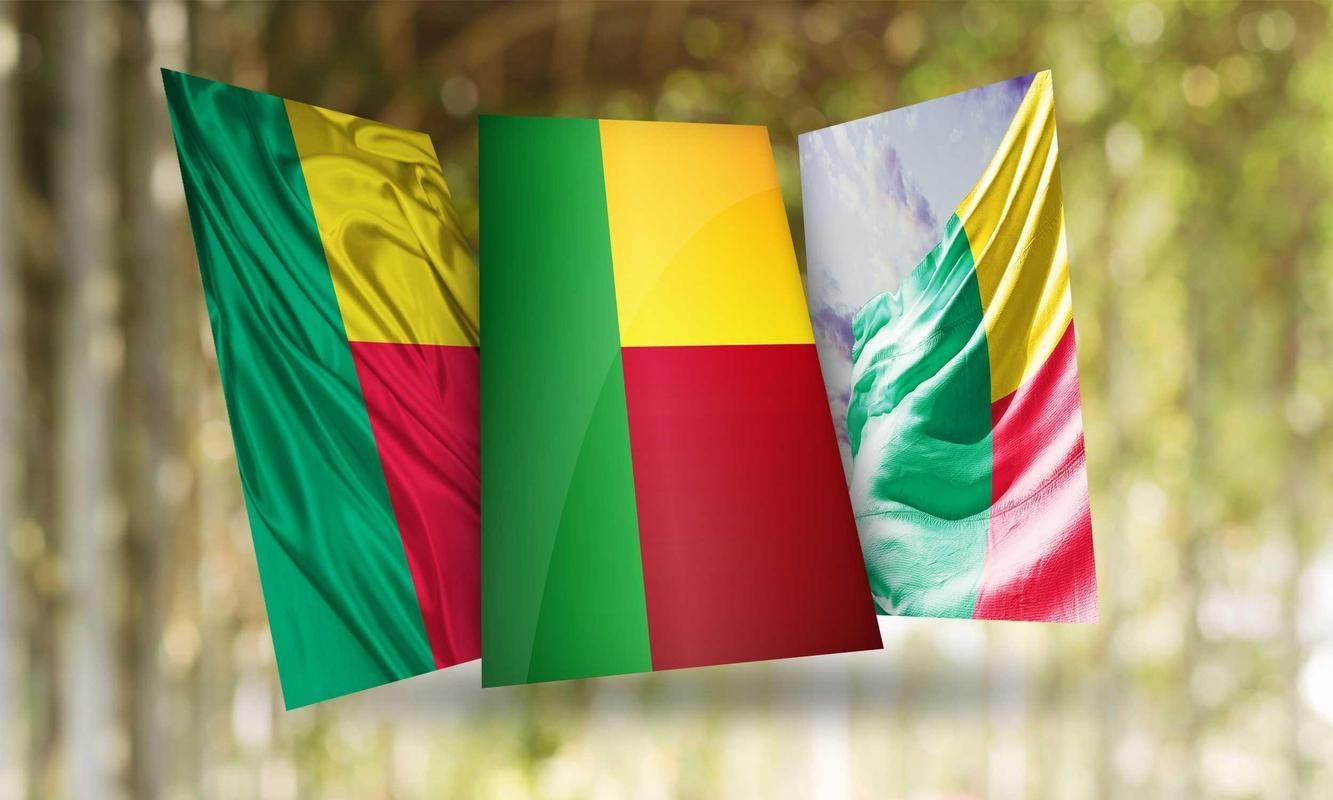 1340x800 Benin Flag Wallpaper for Android, Desktop