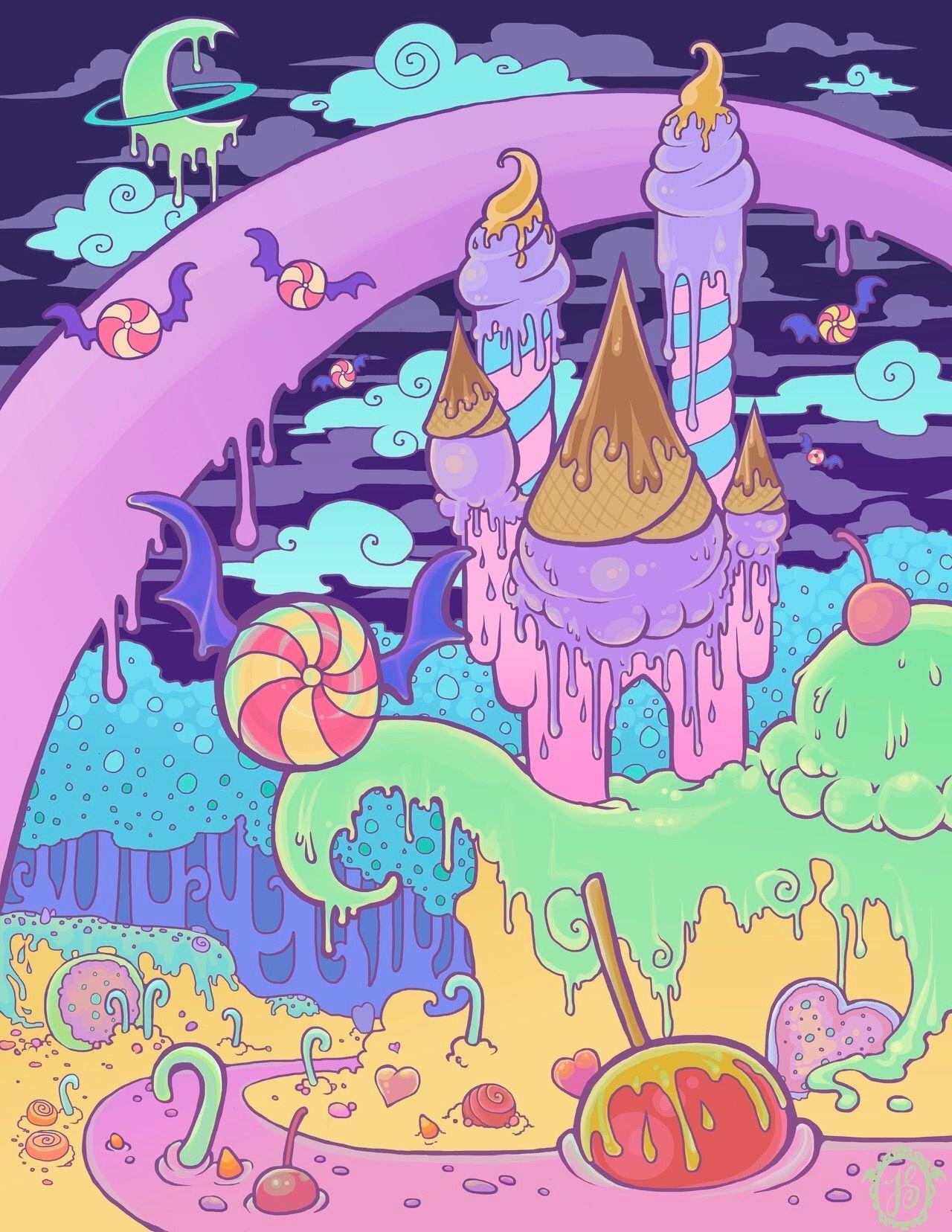 1280x1660 Pastel Goth candyland. Phone Wallpaper in 2018, Phone