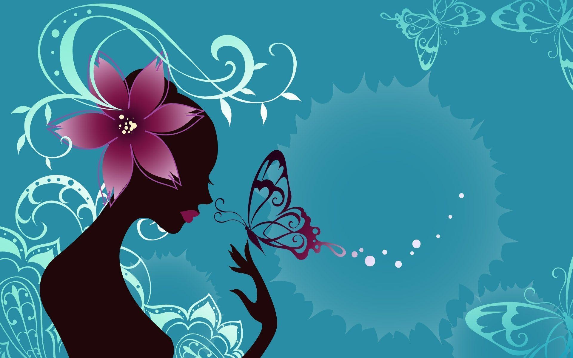 1920x1200 Girl And Butterfly Wallpaper, Desktop