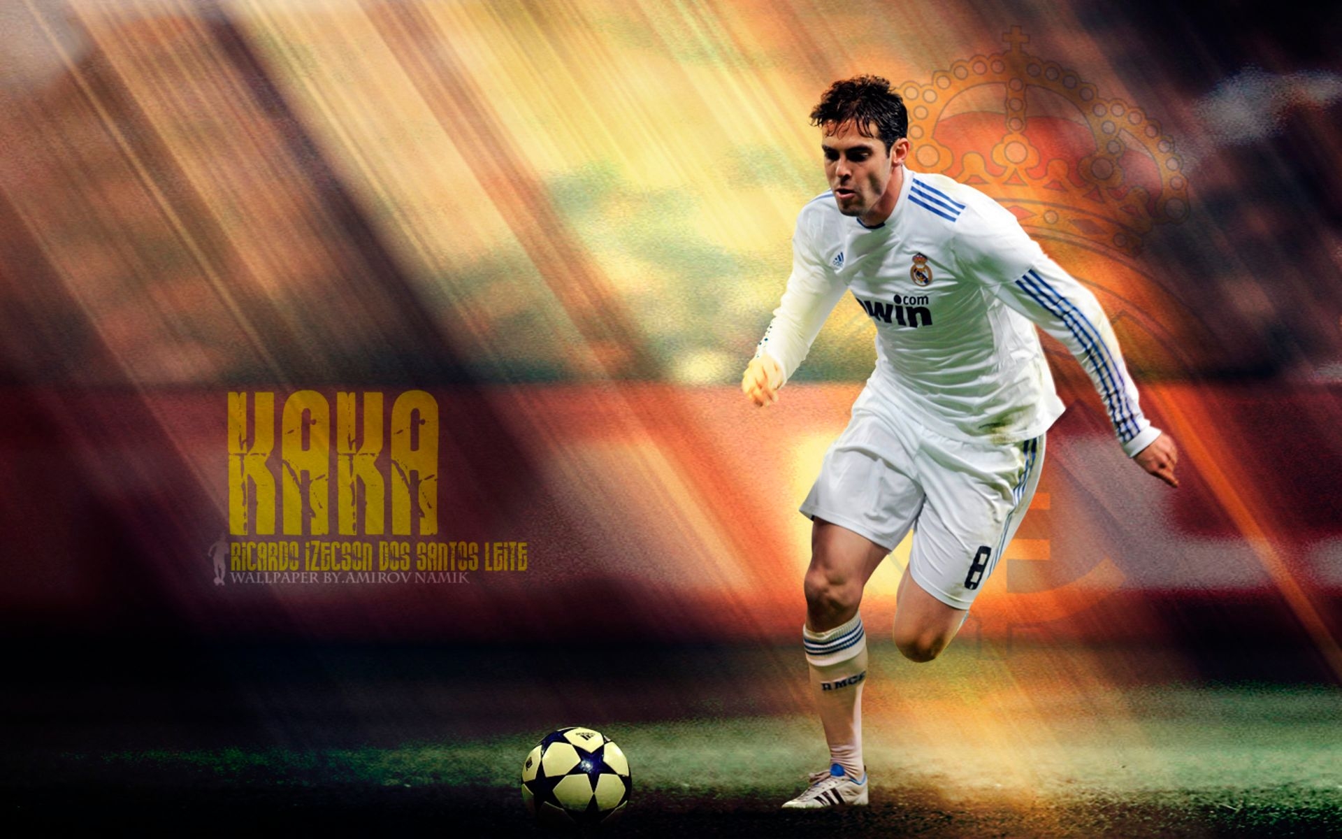 1920x1200 HD desktop wallpaper: Sports, Soccer, Real Madrid C F, Kaká download free picture, Desktop