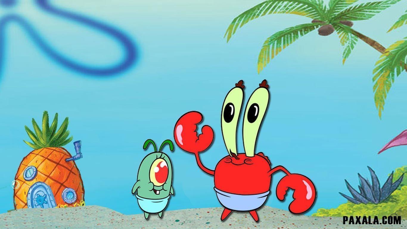 1370x770 Wallpaper: Bob Esponja Baby Cangrejo, Desktop