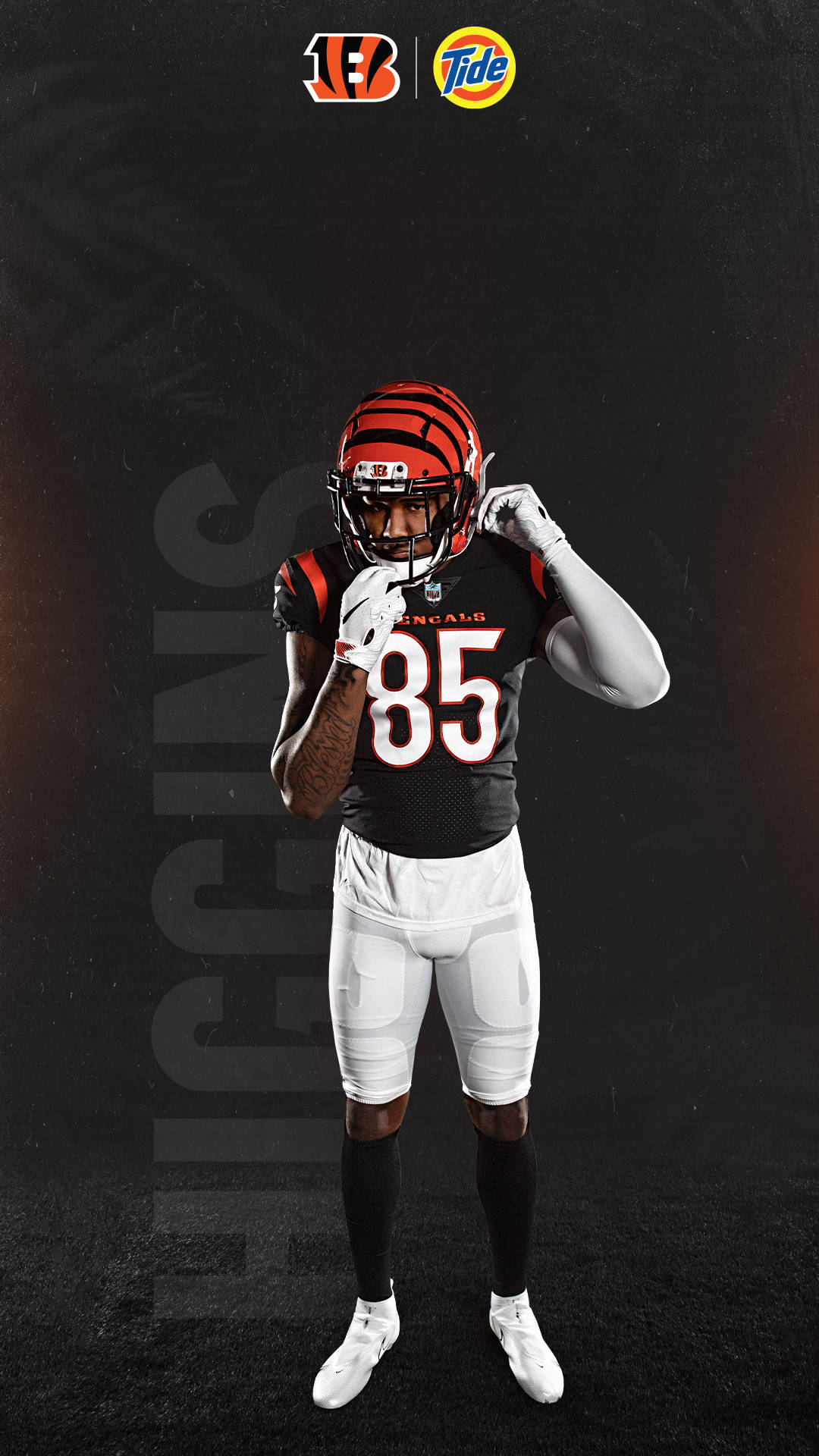 1080x1920 Download Cincinnati Bengals Tee Higgins Wallpaper, Phone