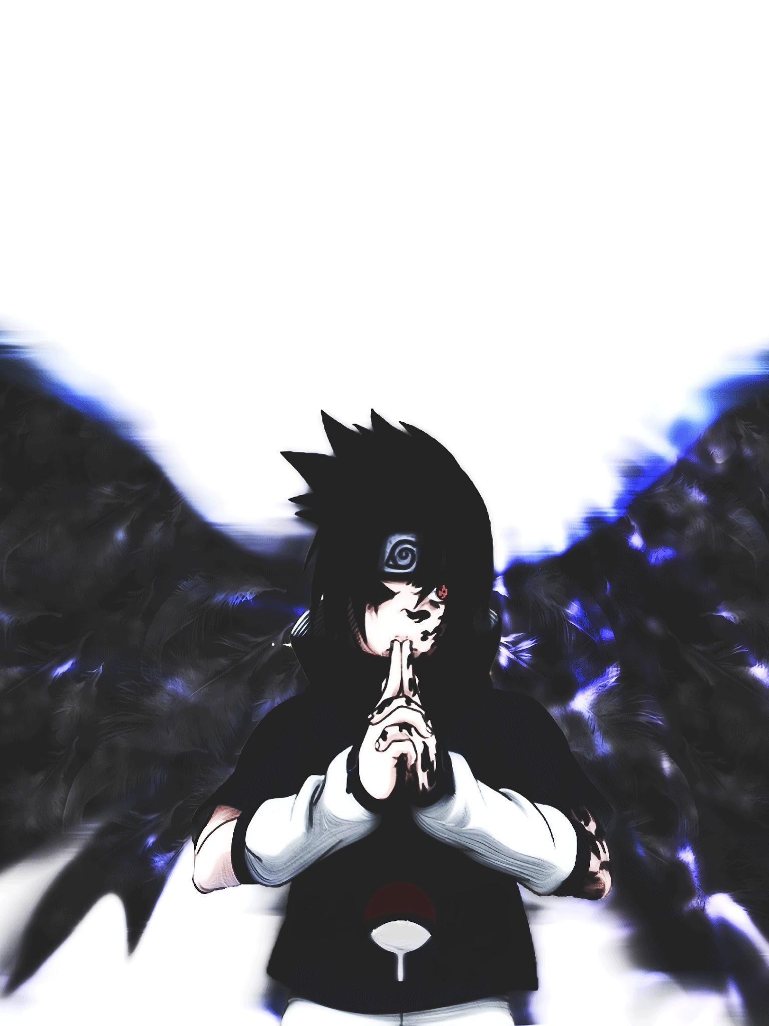 1540x2050 Sasuke Uchiha Curse Mark 4K Wallpaper, Phone