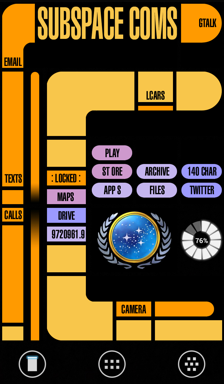 720x1240 Star Trek LCARS Homescreen, Phone