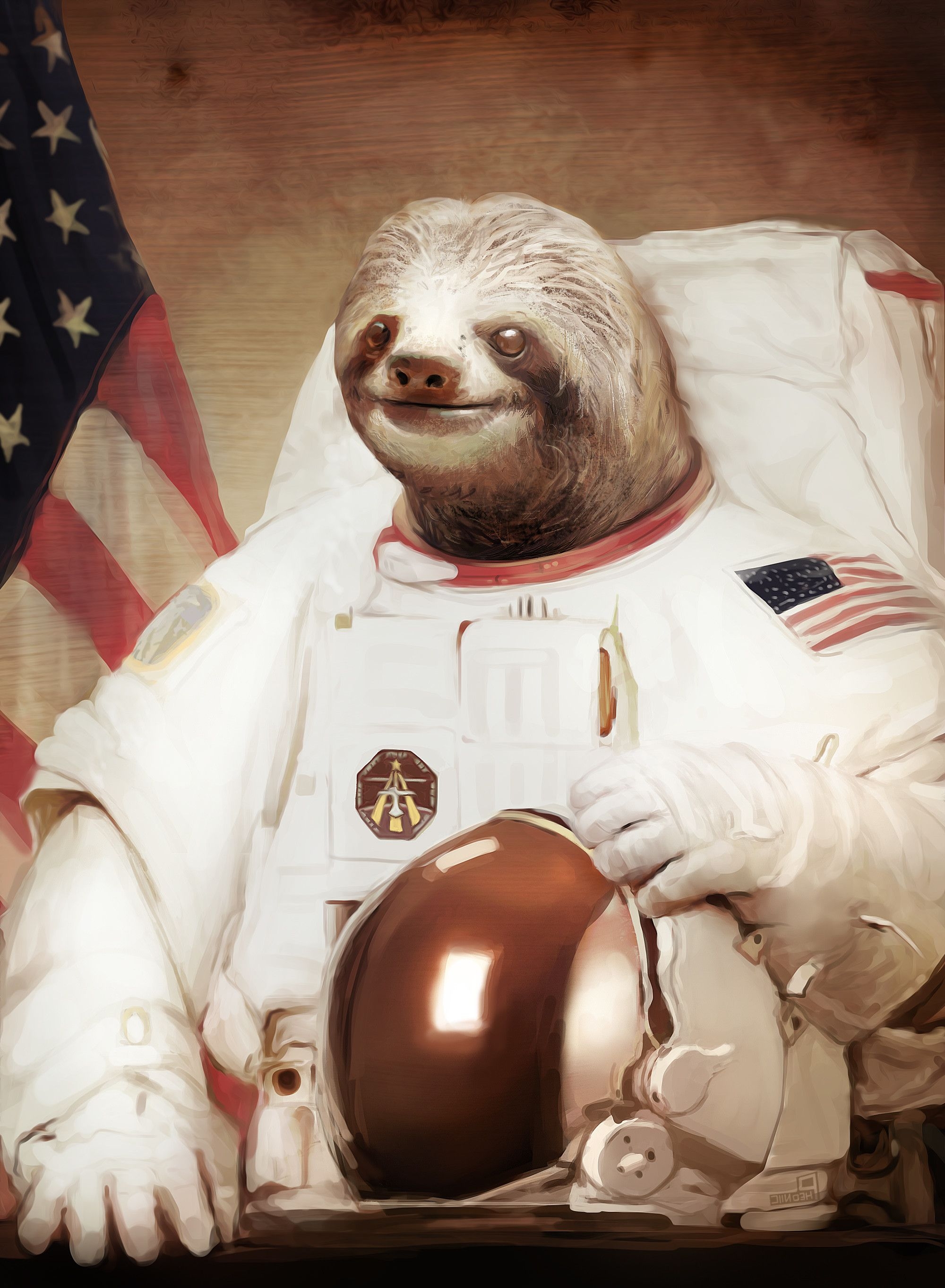 2000x2730 Sloth Astronaut Wallpaper.teahub.io, Phone