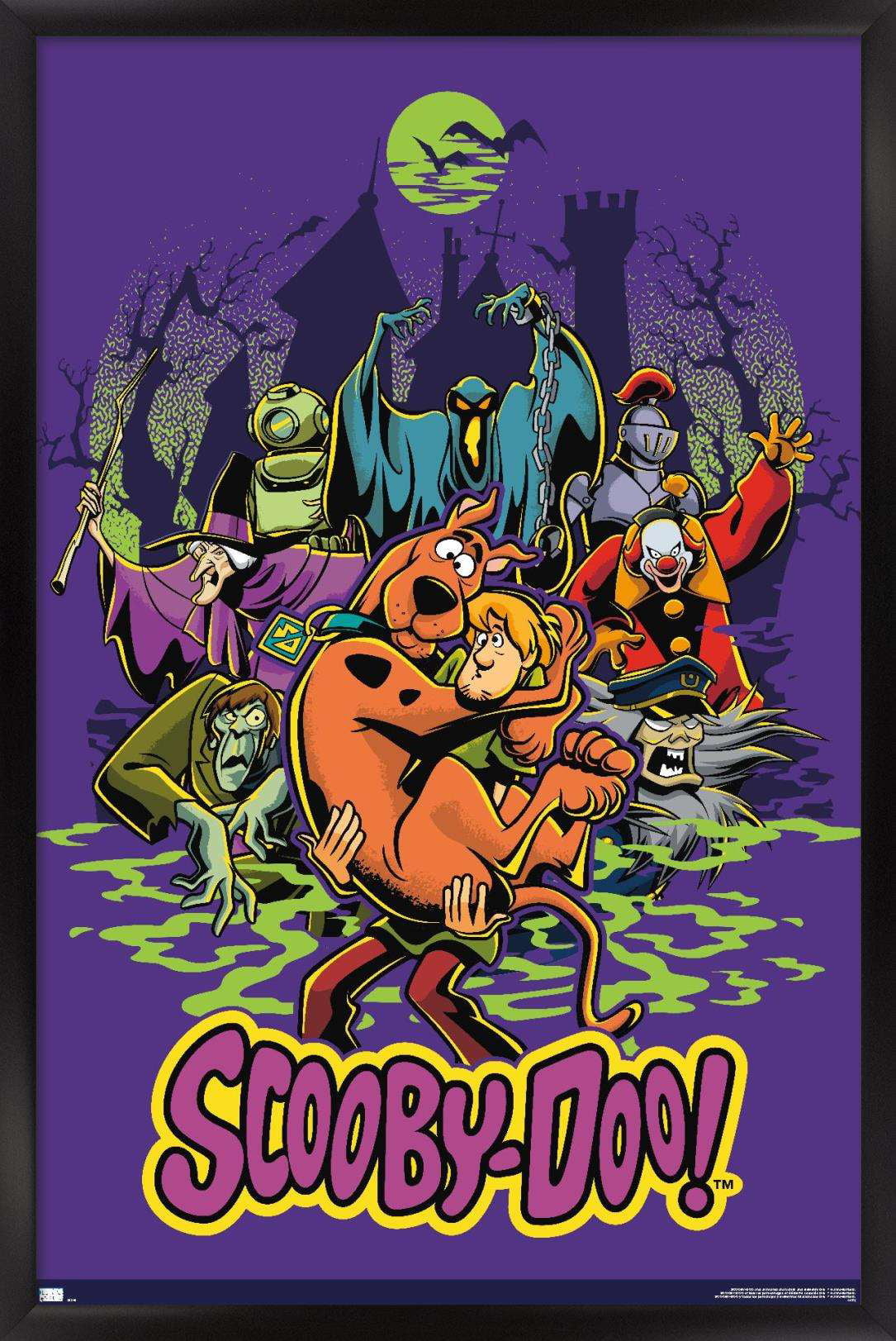 1090x1630 Scooby Doo Group Wall Poster, 22.375 X Framed, Phone