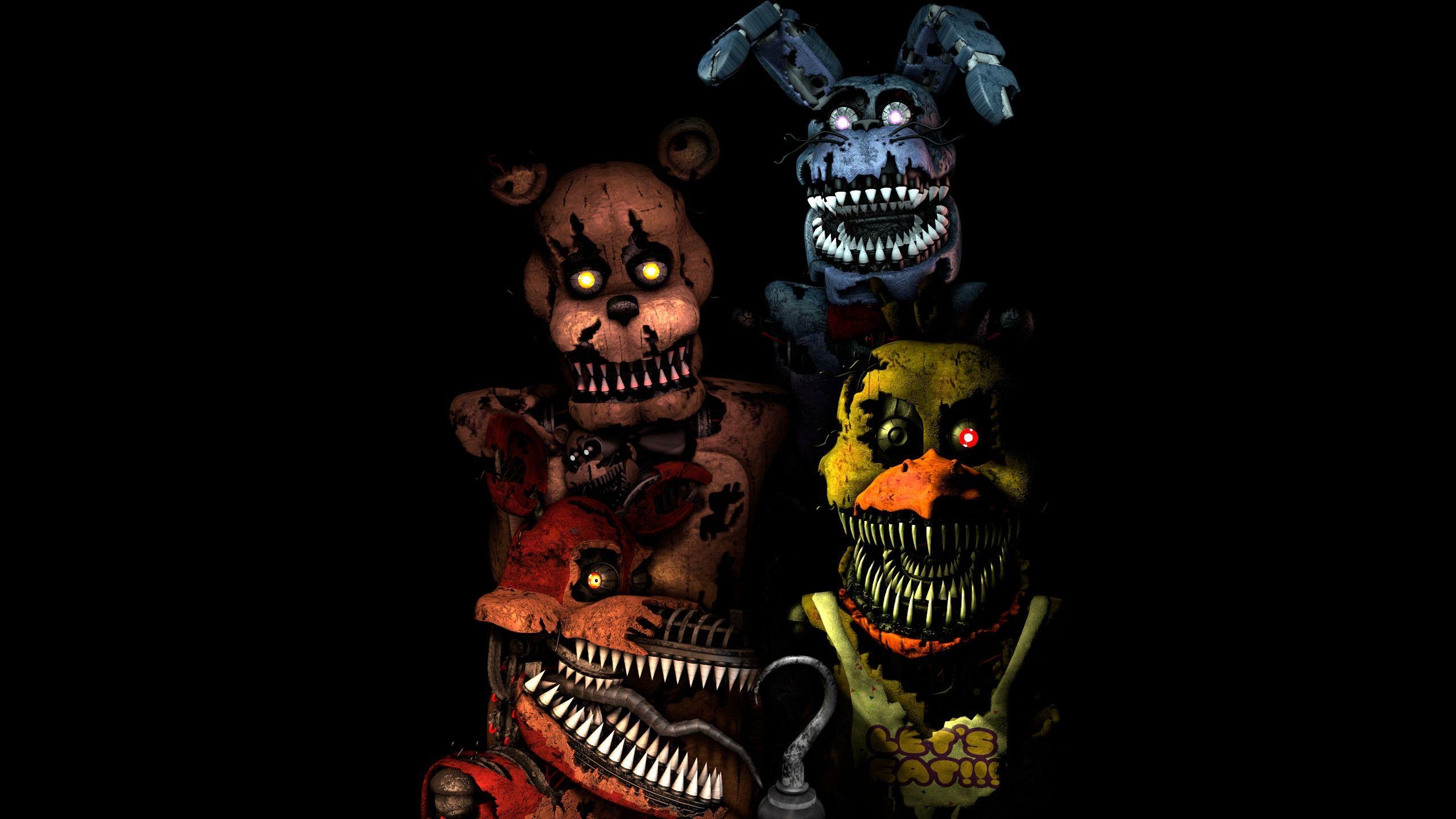 2560x1440 FNaF Five Nights at Freddy's 4 Wallpaper by Endymush. Foxy wallpaper, Five nights at freddy's, Fnaf wallpaper, Desktop